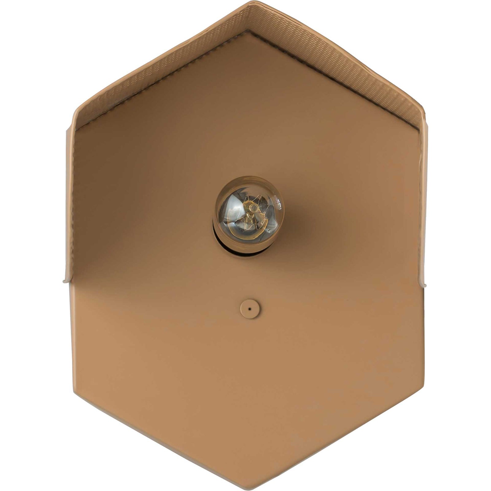 Monroe Hexagon Wall Sconce Tan