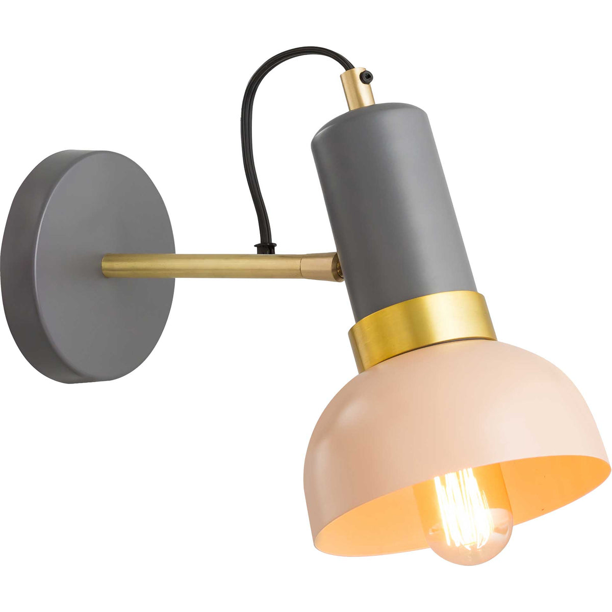 Jumbo Wall Sconce Blush/Gray