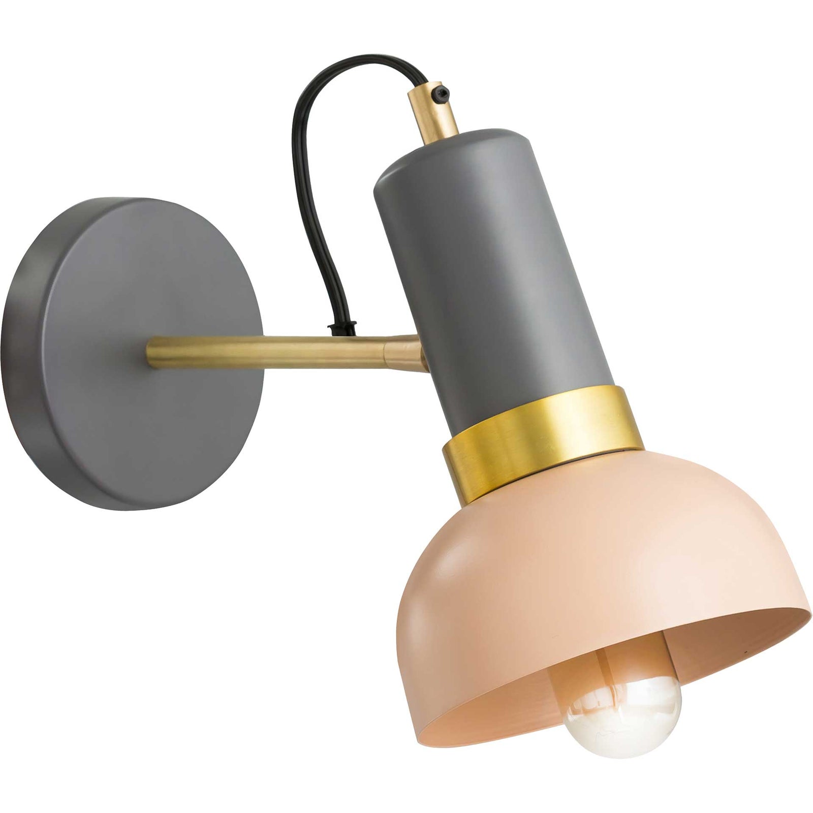 Jumbo Wall Sconce Blush/Gray
