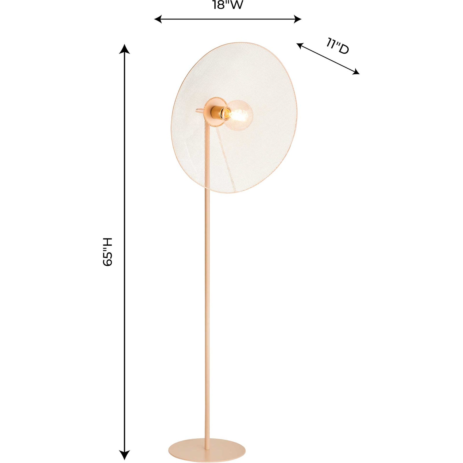 Kole Floor Lamp Blush