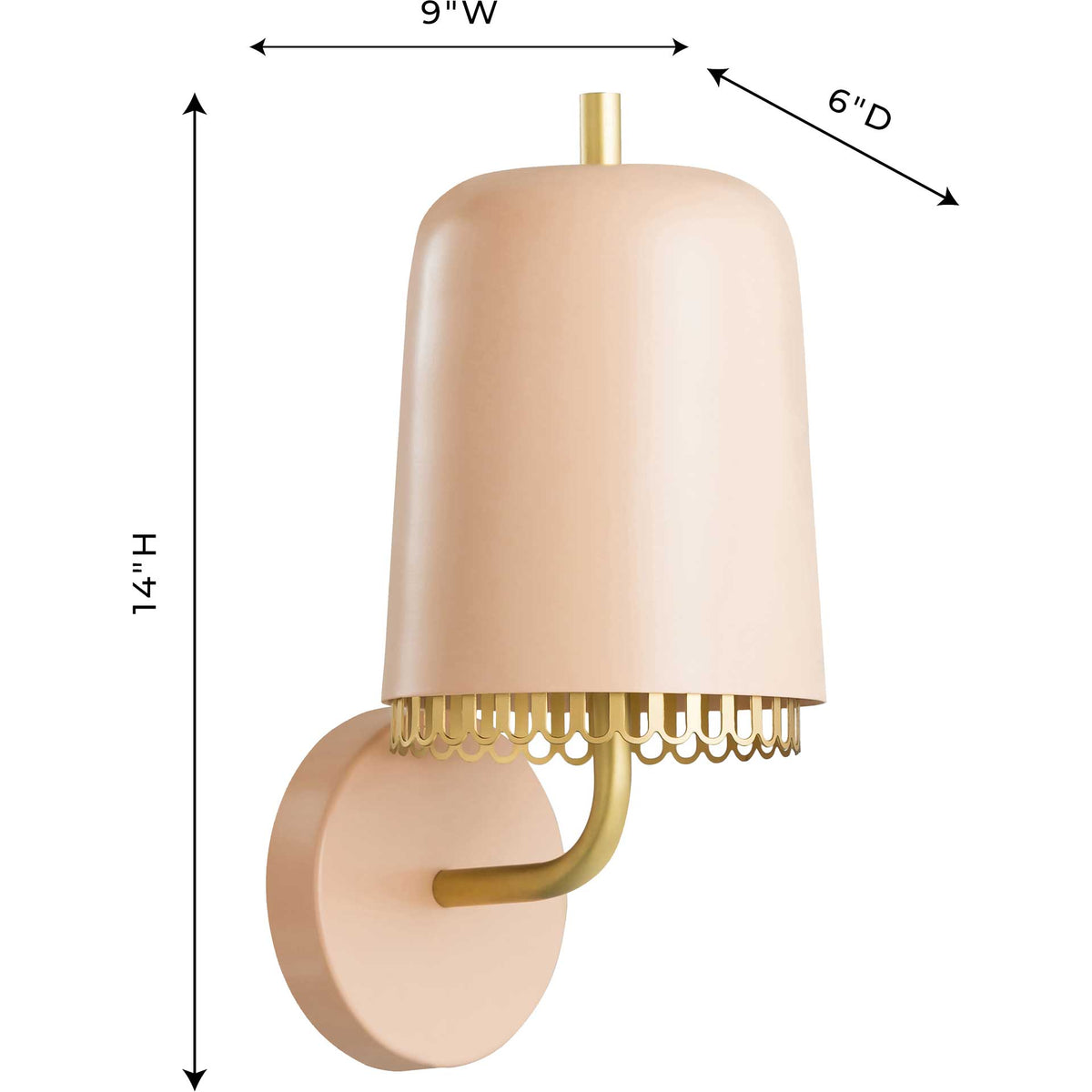 Kuruk Wall Sconce Blush