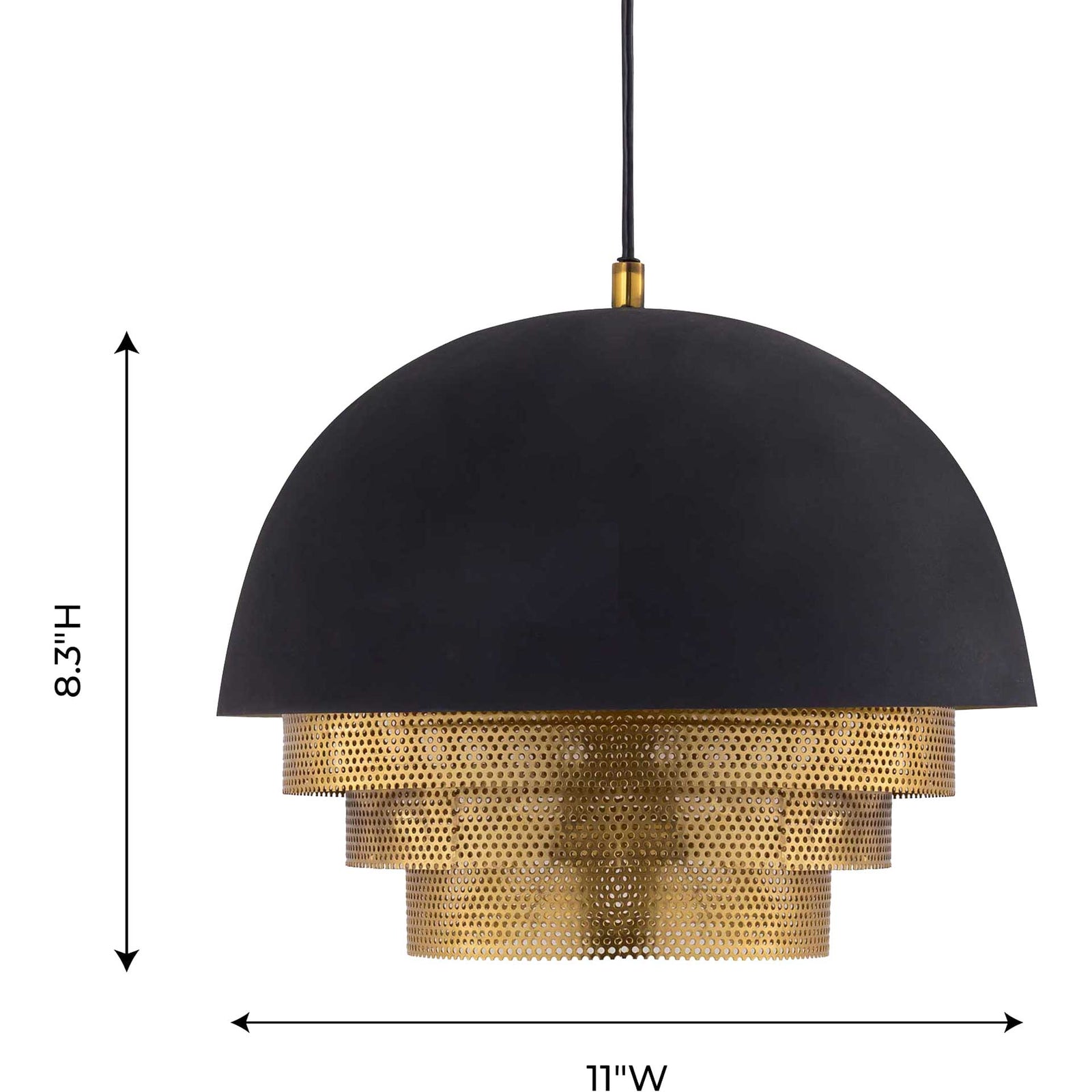 Lucretius Pendant Black/Gold