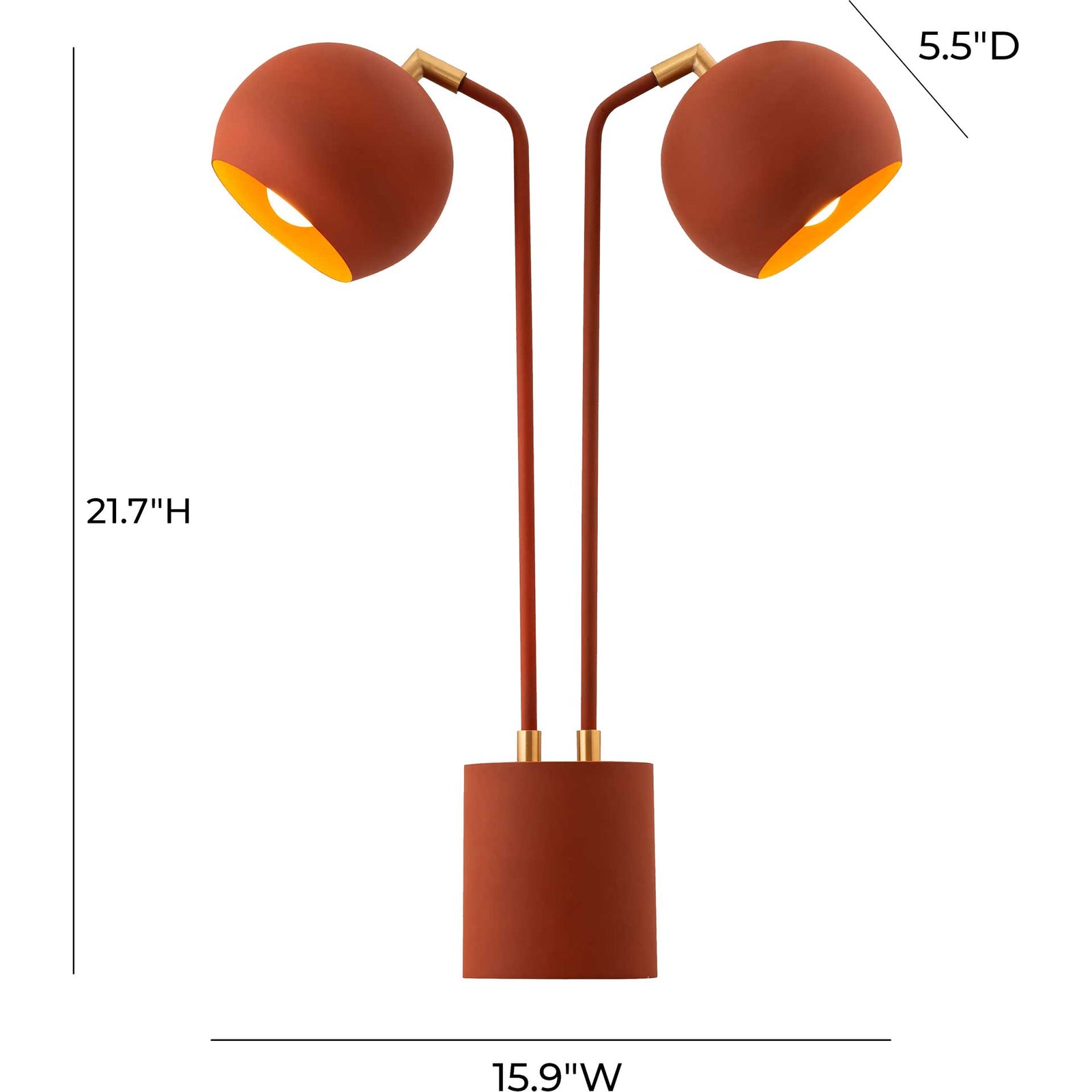 Hutch Table Lamp Red Terracotta