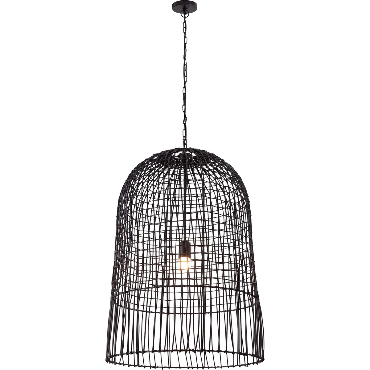 Efisio Rattan Pendant Black
