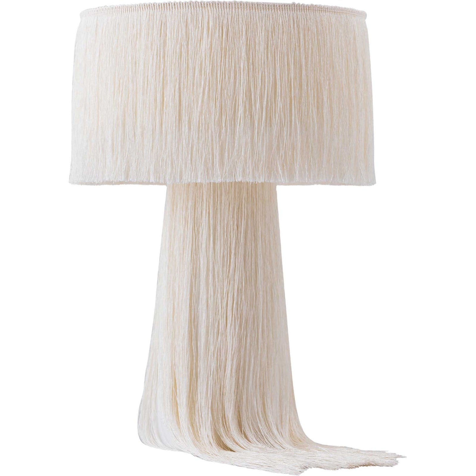 Atlas Tassel Table Lamp Cream