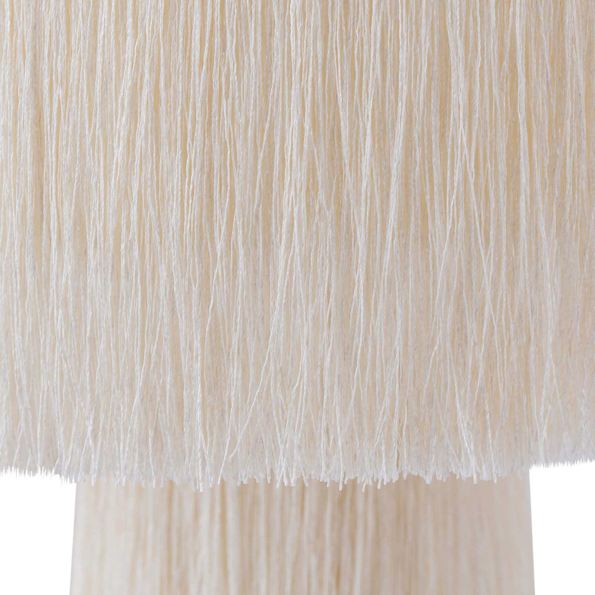 Atlas Tassel Table Lamp Cream