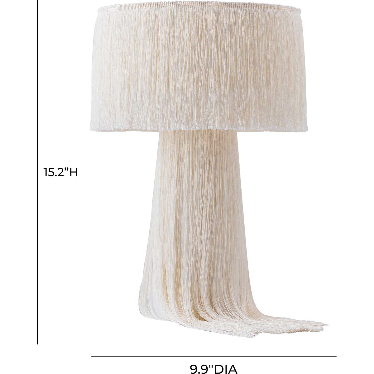 Atlas Tassel Table Lamp Cream