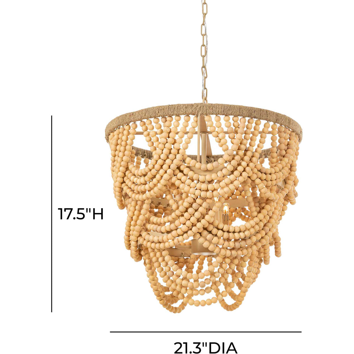 Jadon Bead Chandelier Natural