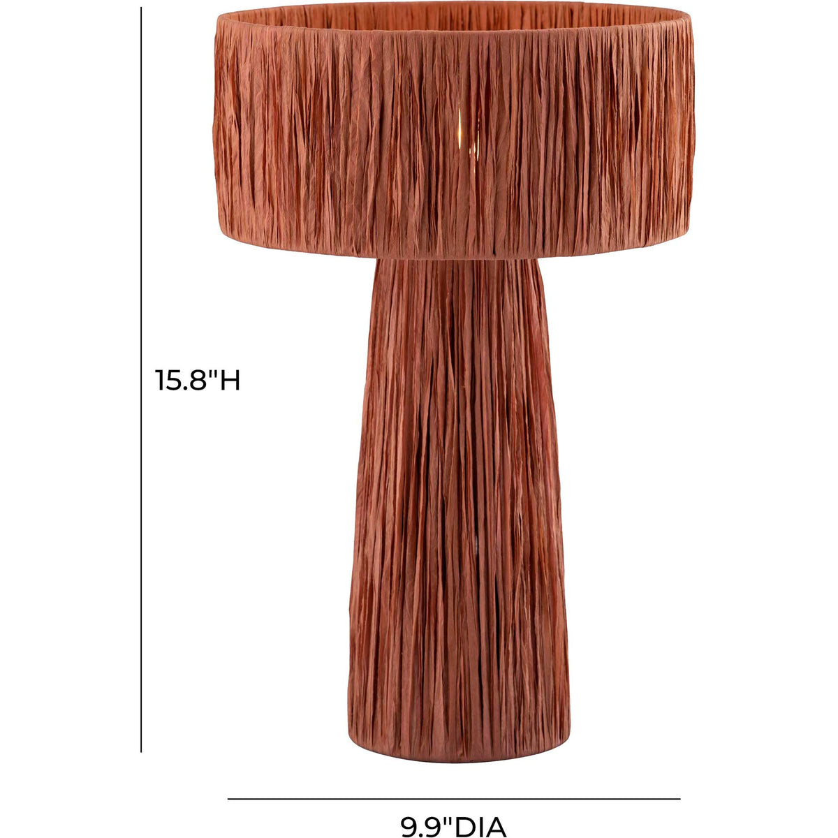 Shannon Rafia Table Lamp Brick