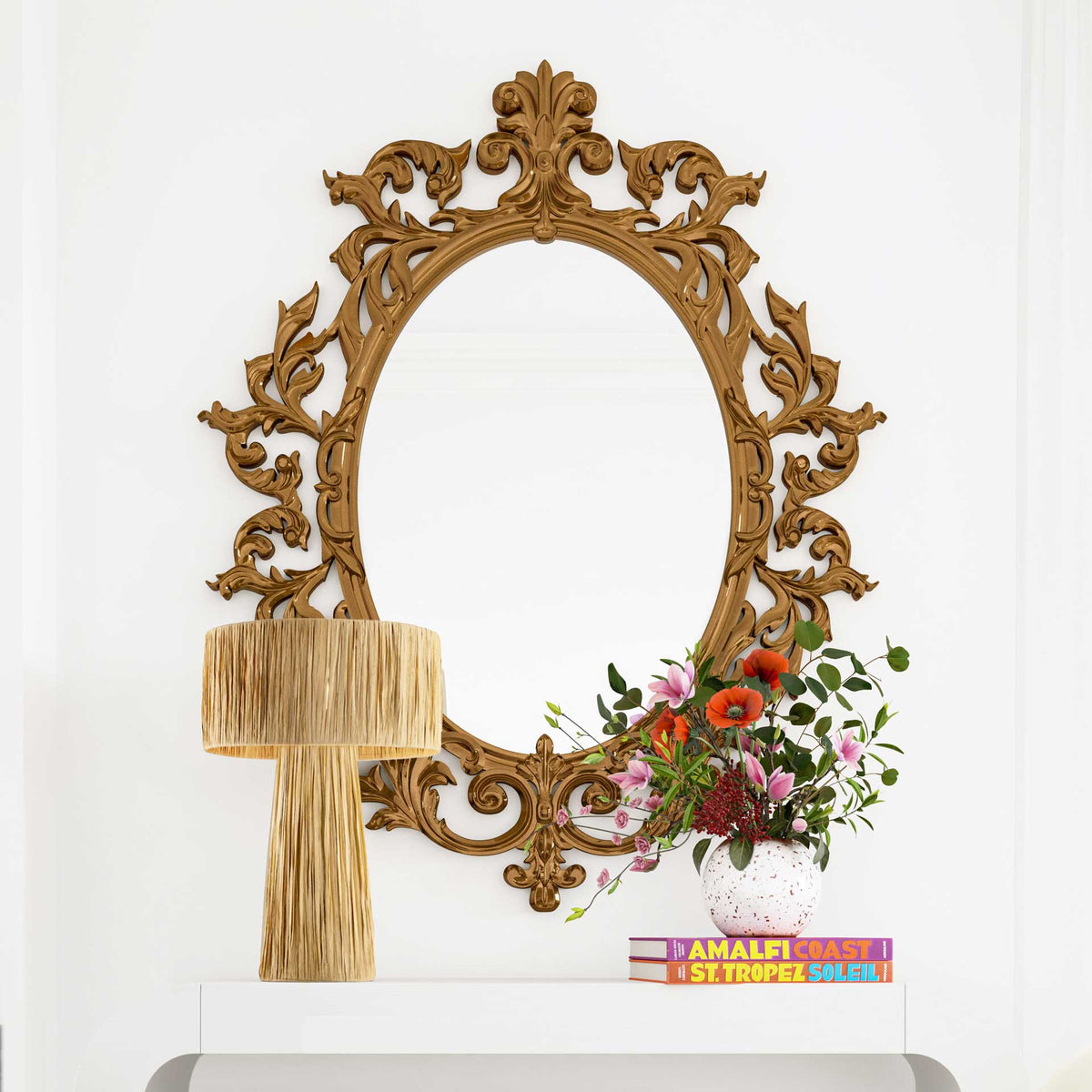 Shannon Rafia Table Lamp Natural