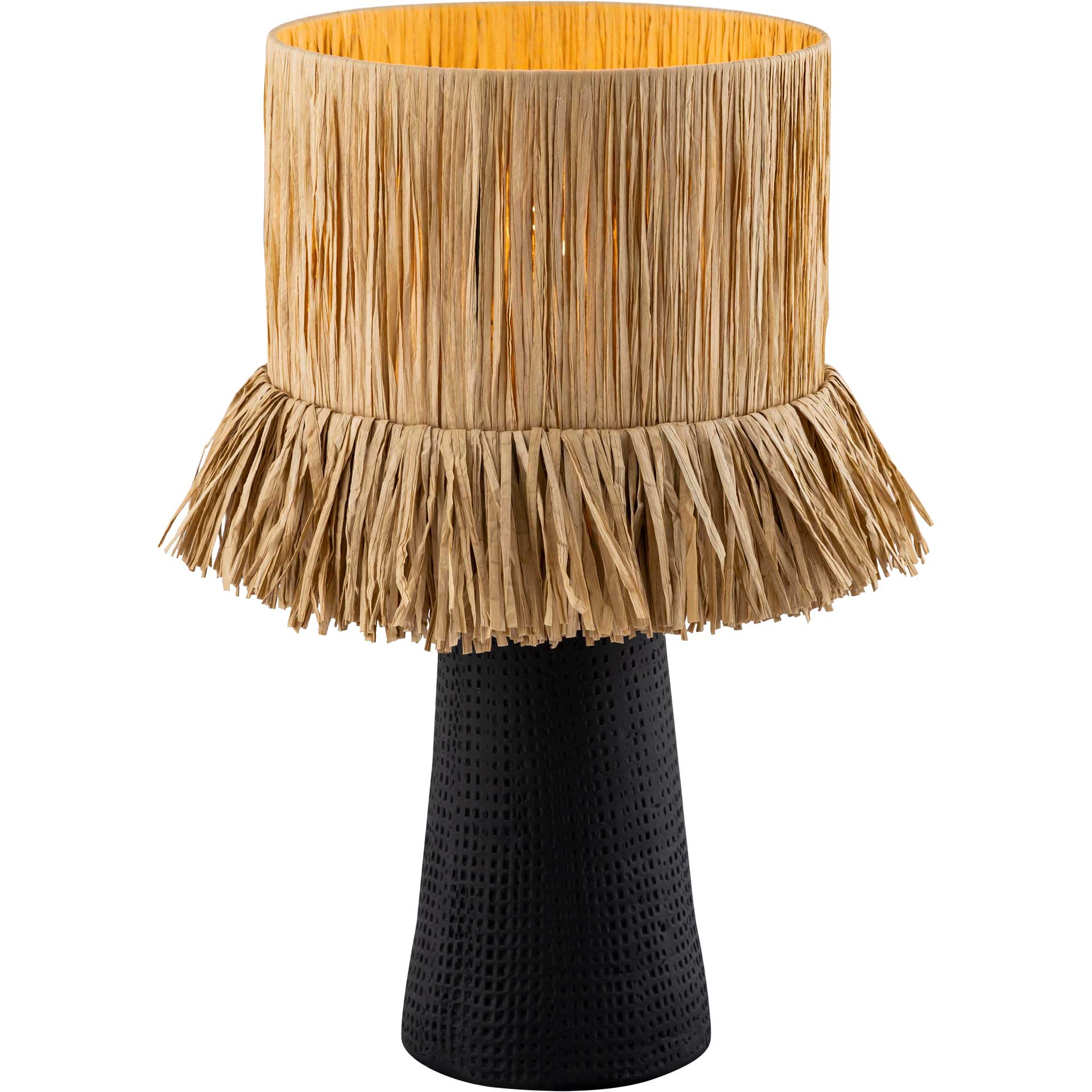 Amaya Table Lamp Black/Natural