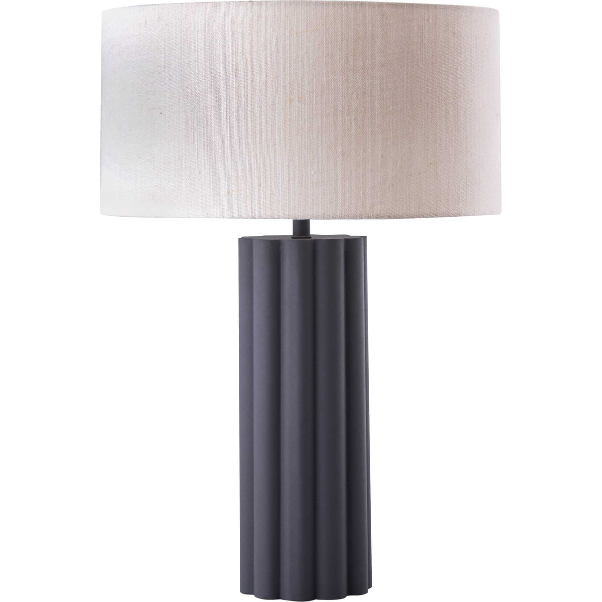 Lance Table Lamp Gray/White