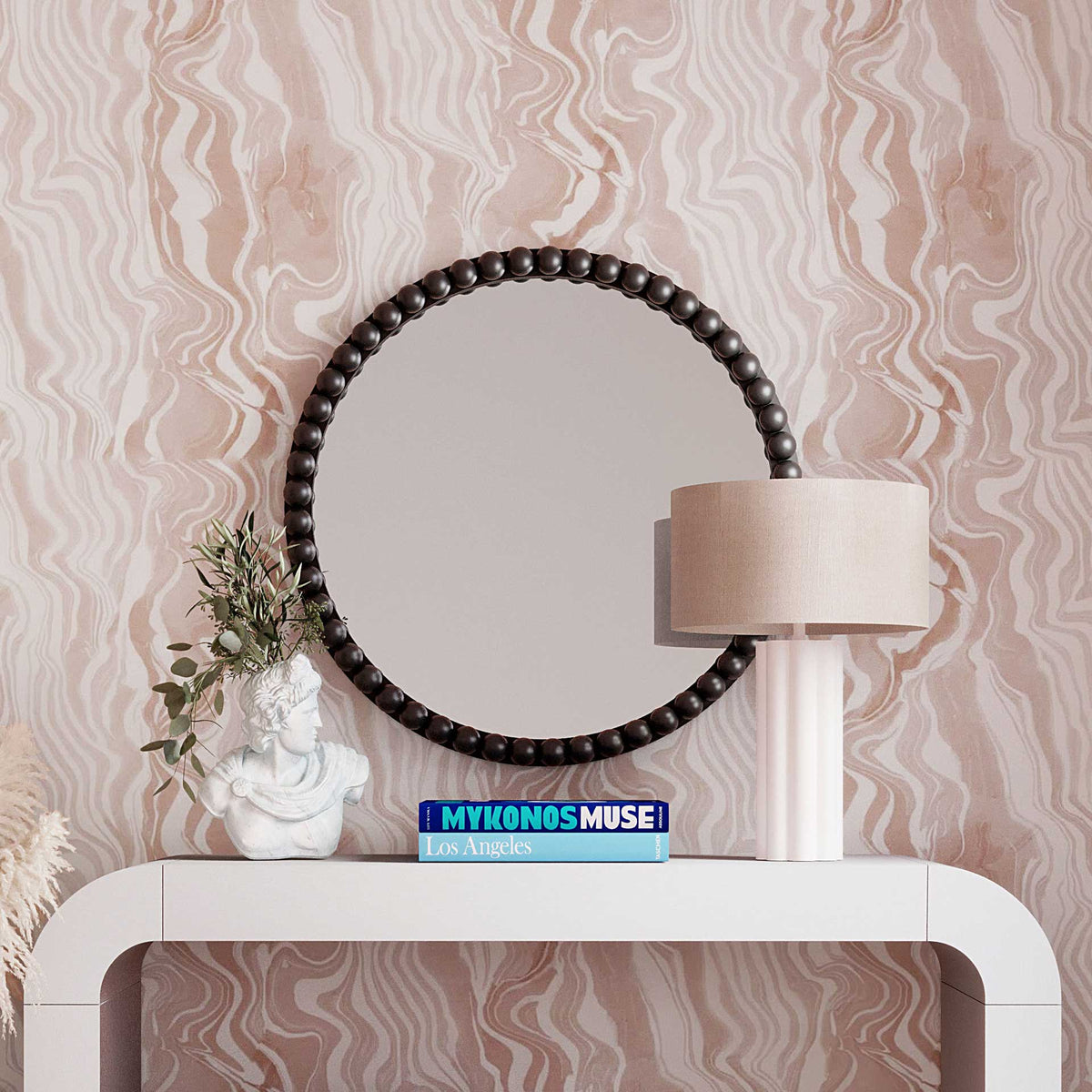 Lance Table Lamp Cream/White