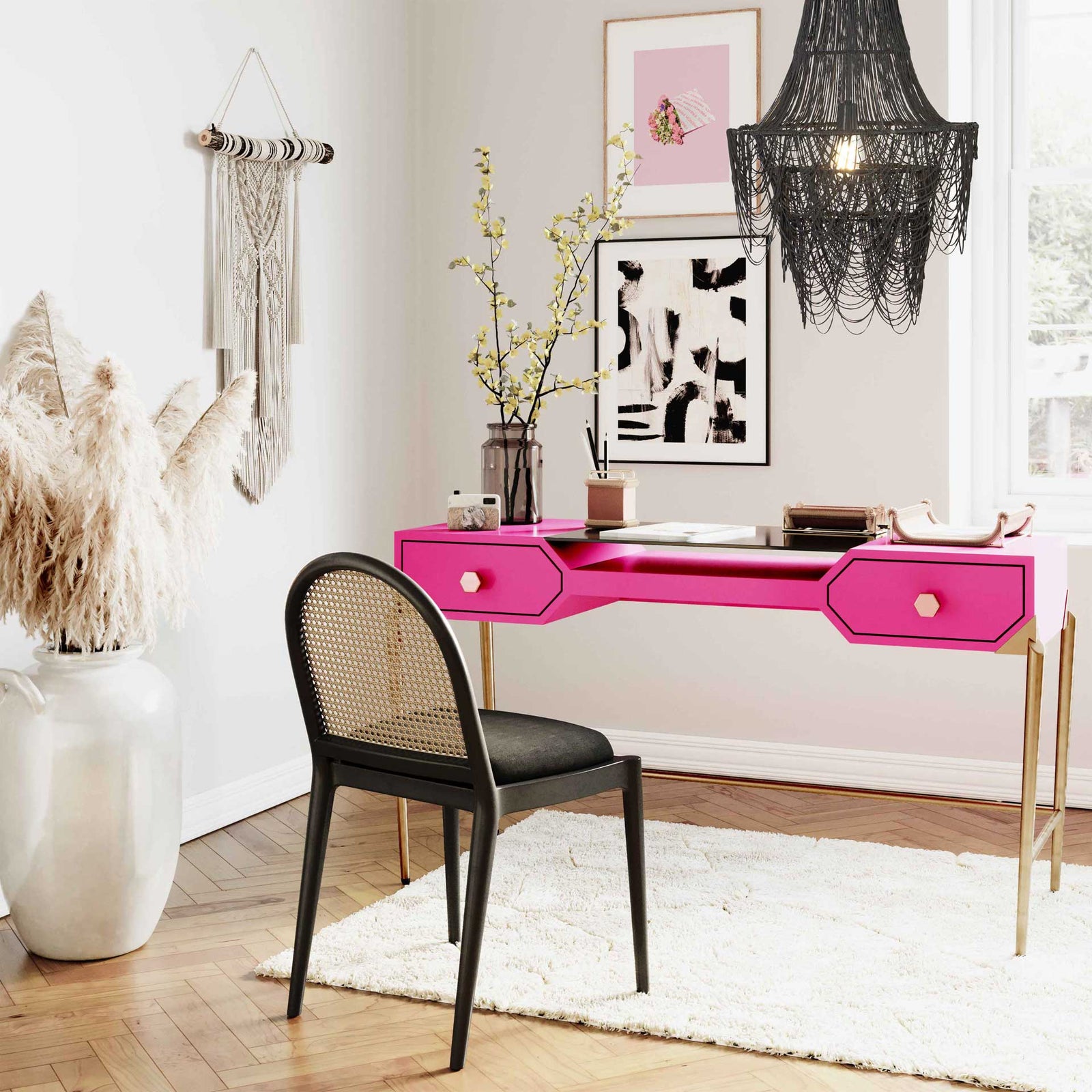 Raelyn Pendant Black