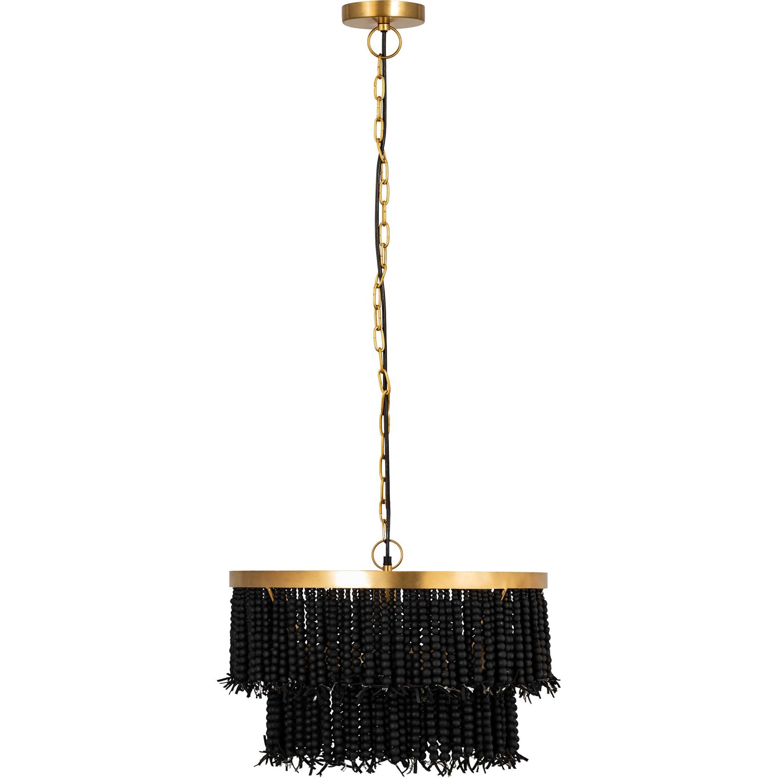 Krystalee Beaded Pendant Black