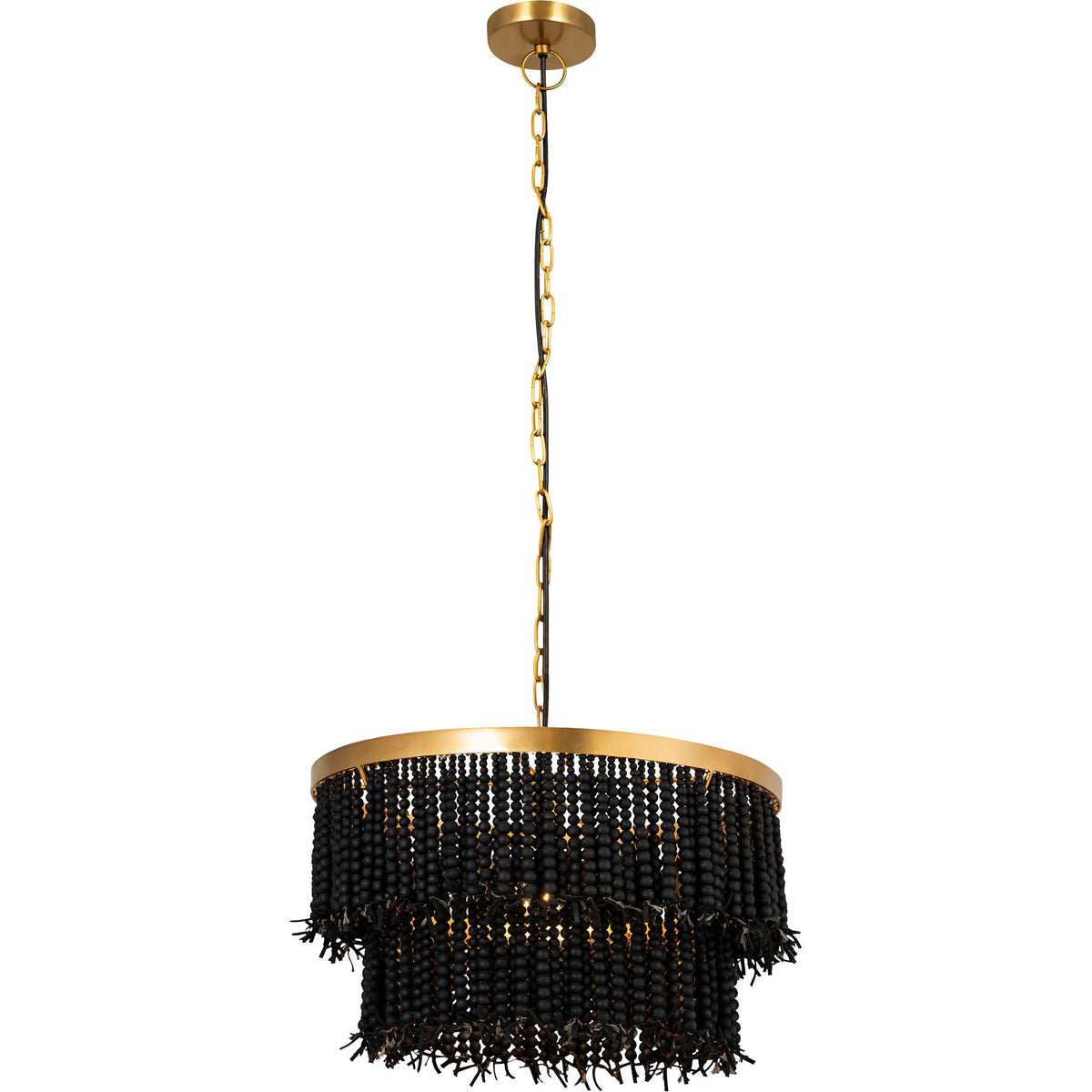 Krystalee Beaded Pendant Black