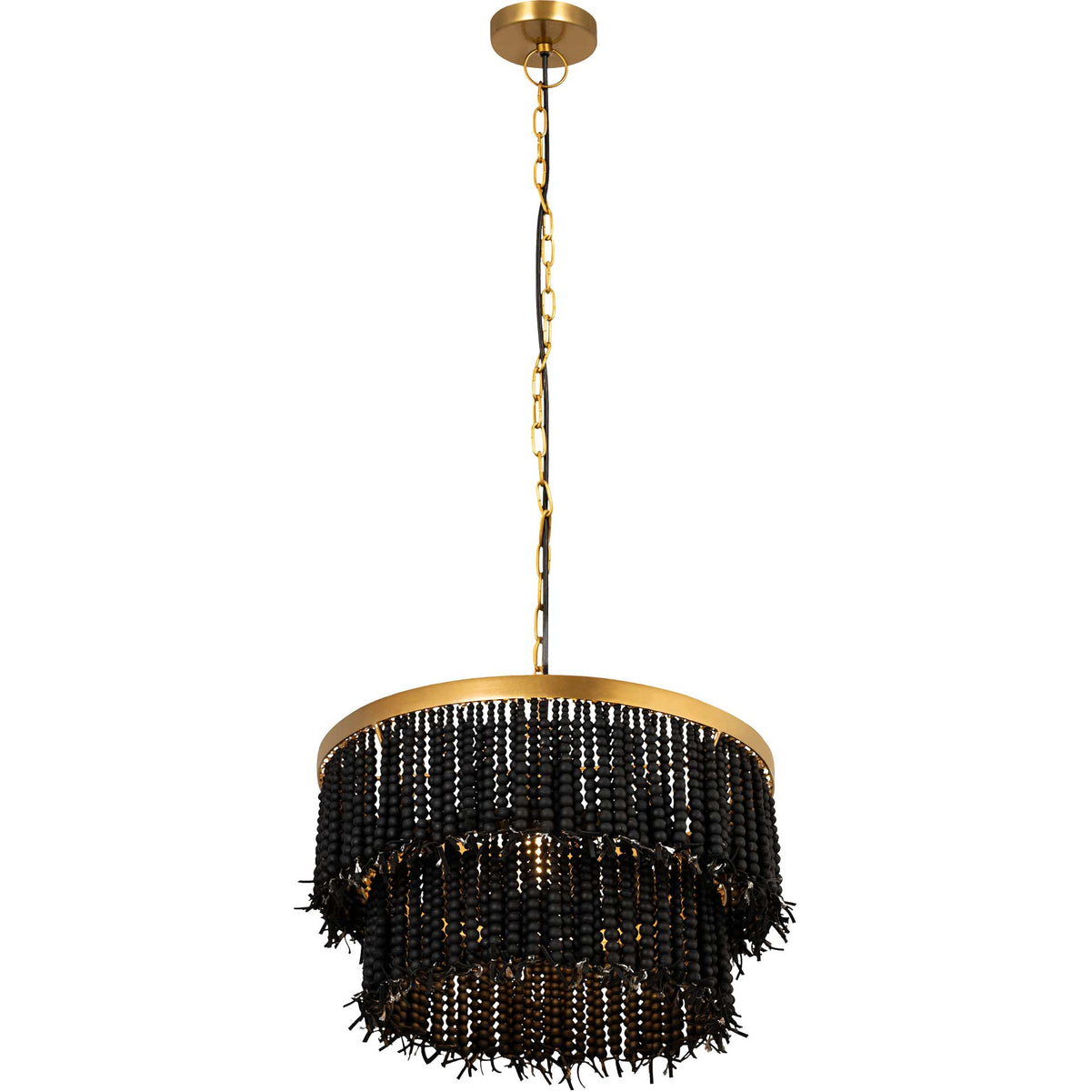 Krystalee Beaded Pendant Black