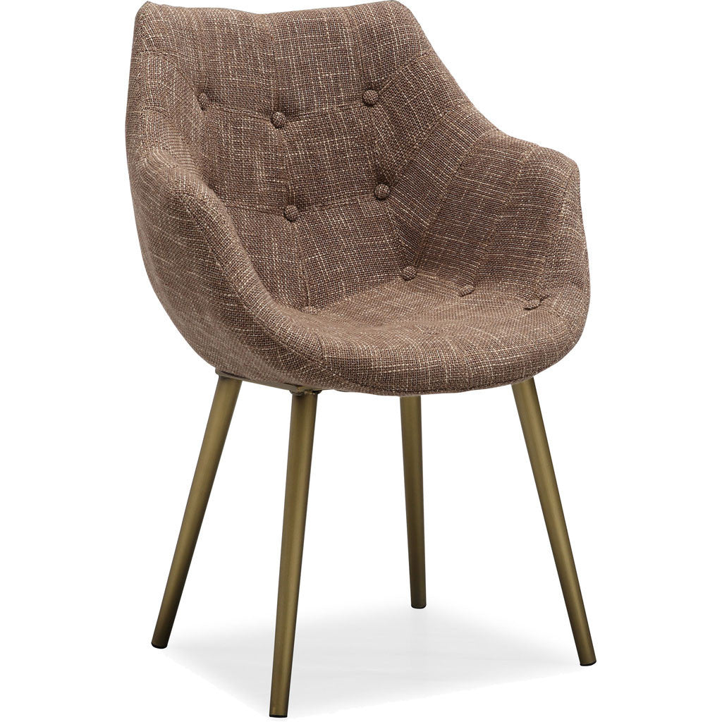 Forkland Brown Tweed Chair