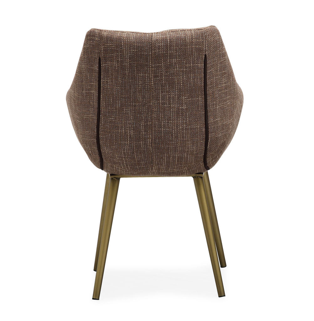 Forkland Brown Tweed Chair