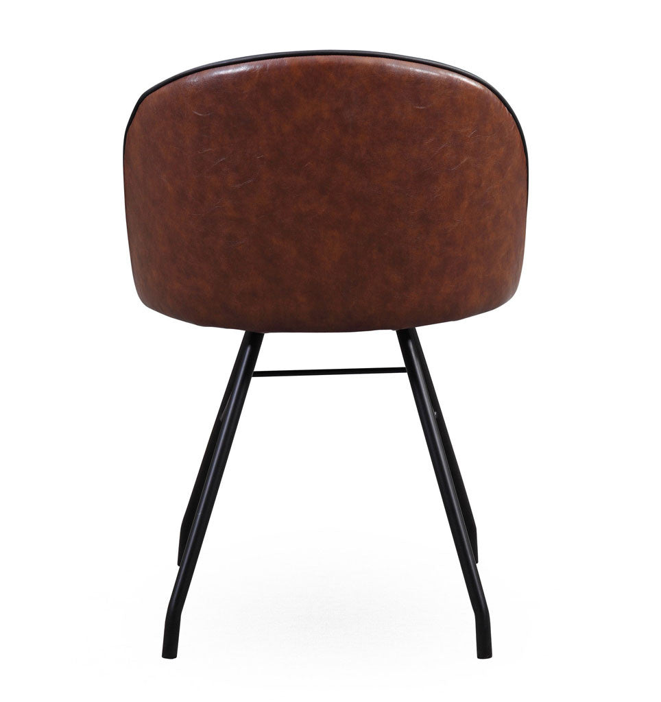 Brighton Swivel Chair Dark Brown/Black