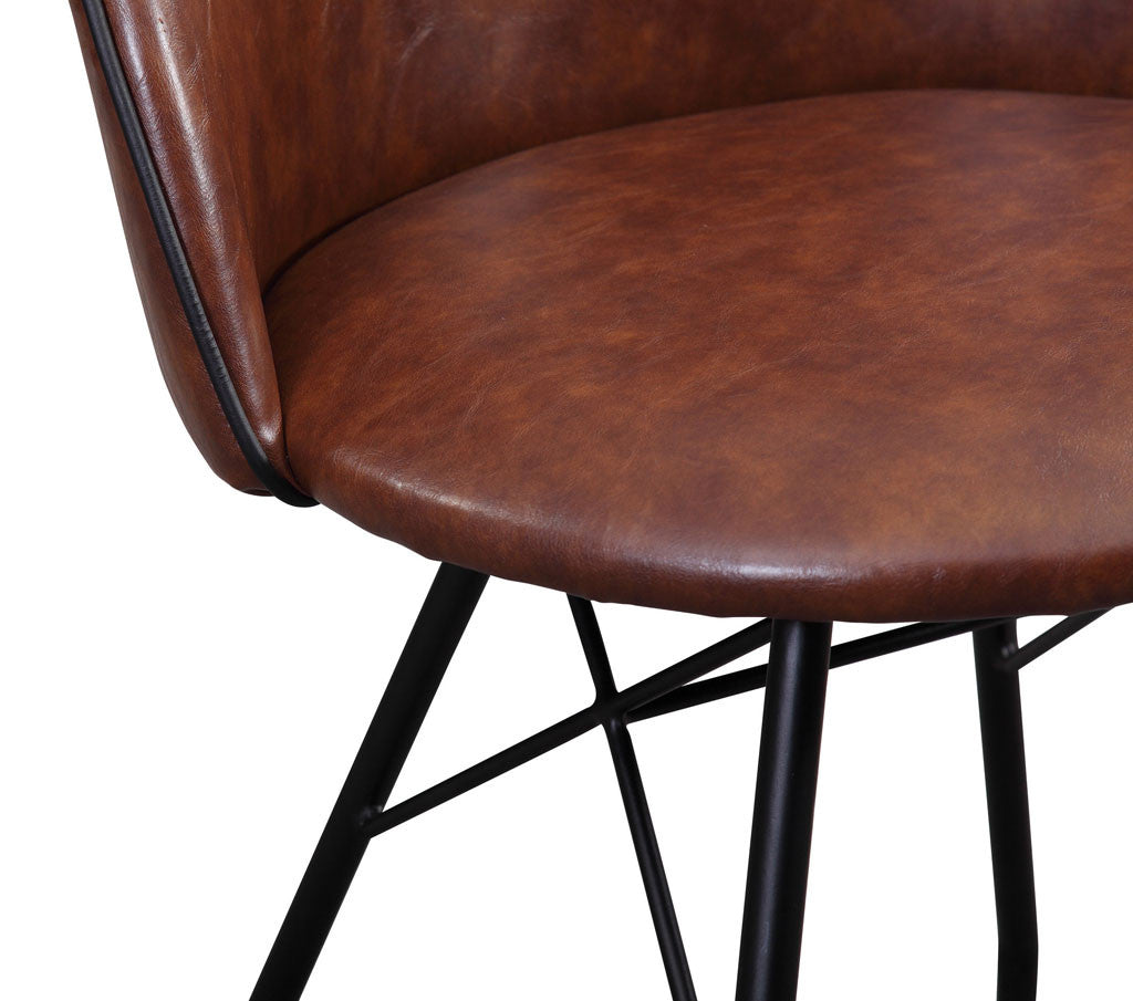 Brighton Swivel Chair Dark Brown/Black