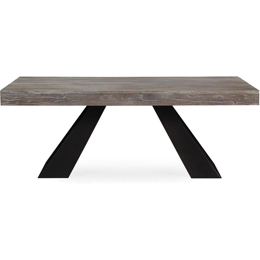 Wilton Elm Dining Table Gray/Brown