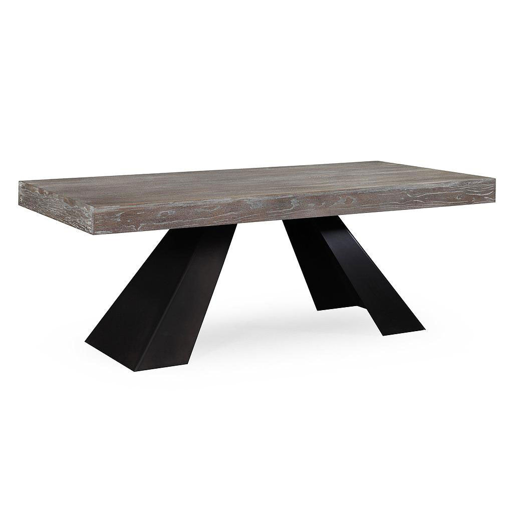Wilton Elm Dining Table Gray/Brown