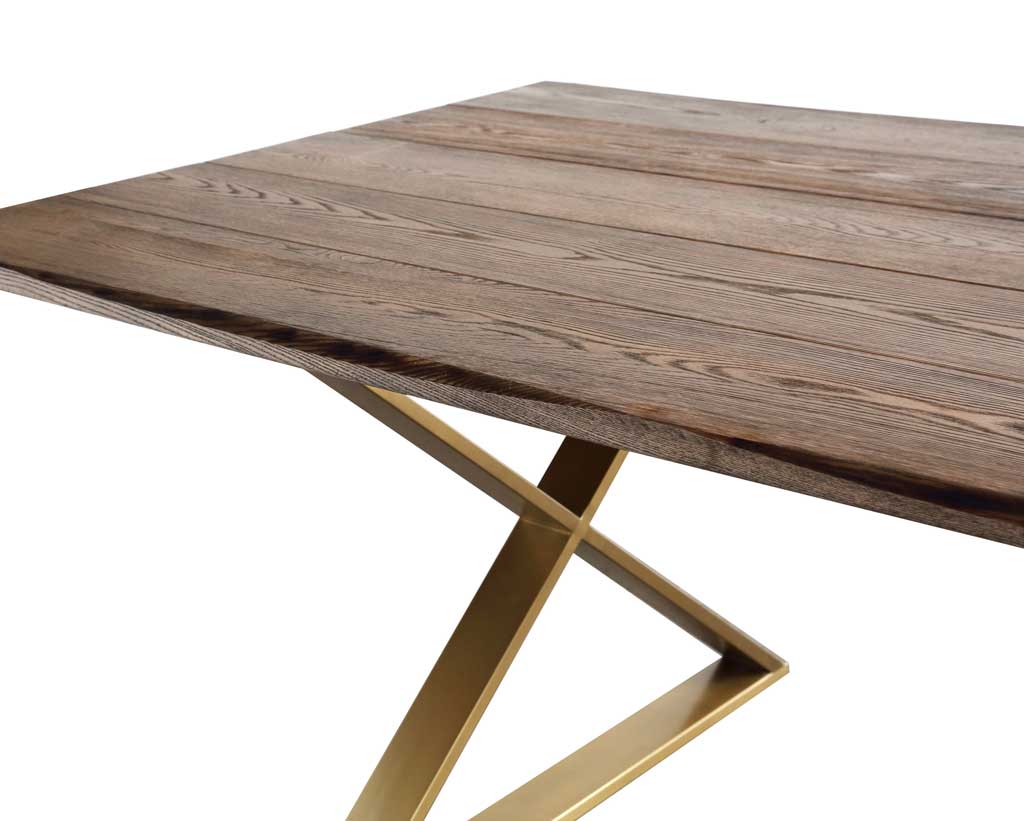 Leanne Dining Table Brown/Gold