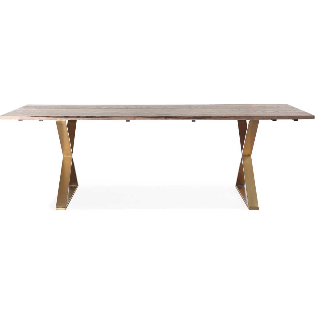 Leanne Dining Table Brown/Gold