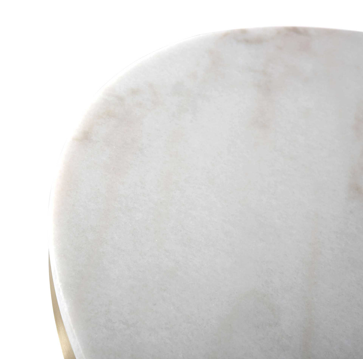 Alisha Marble Dining Table Gold/White