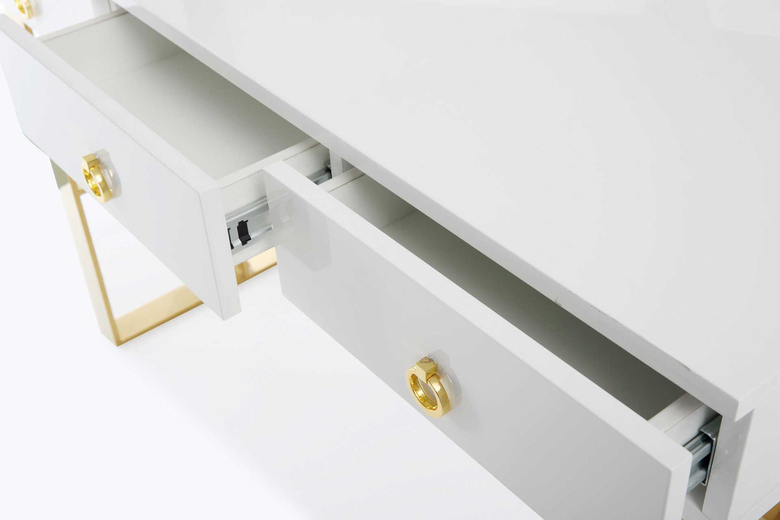 Audrina Lacquer Desk White