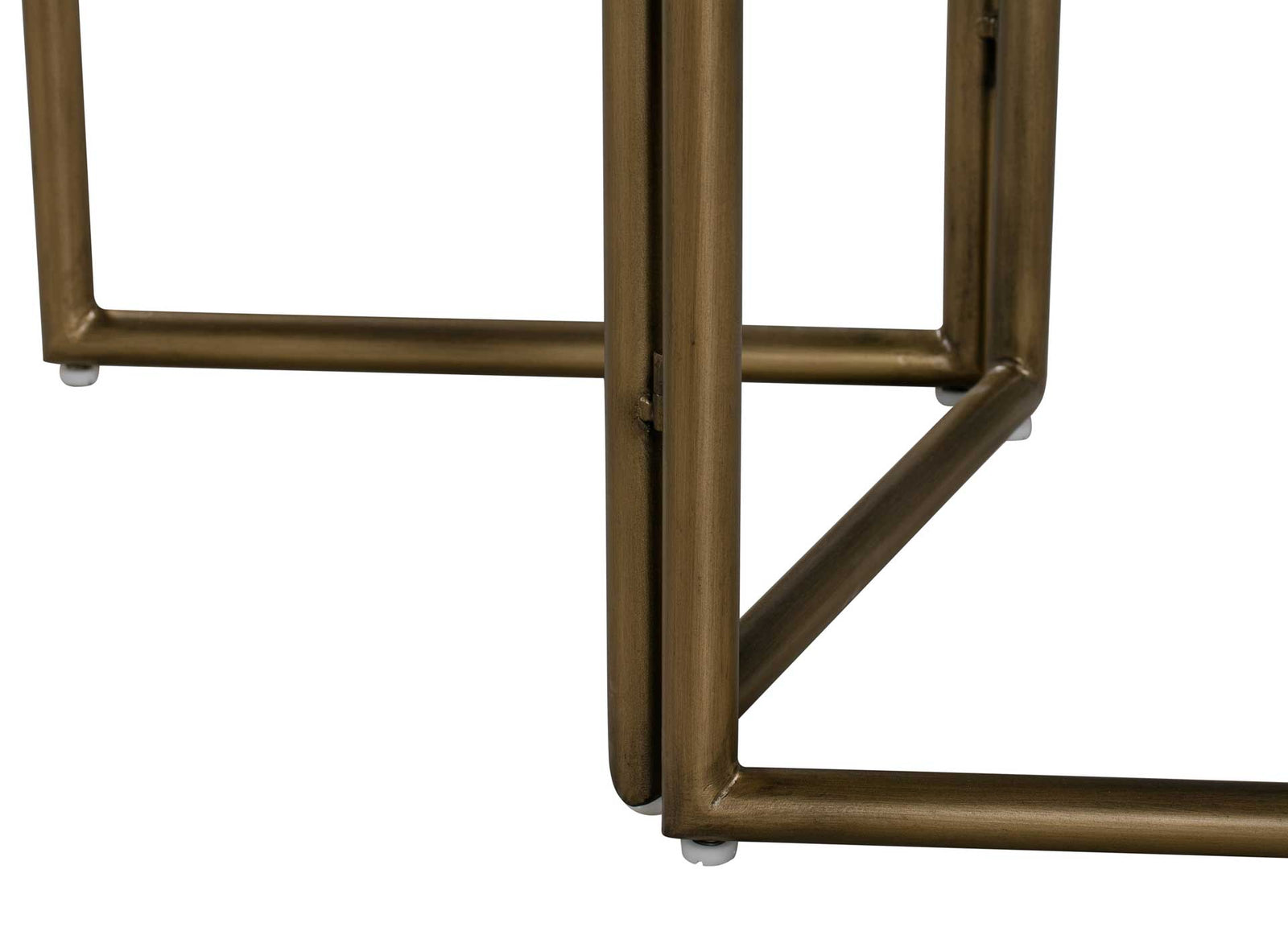 Kuthun Concrete Bookcase Brass/White