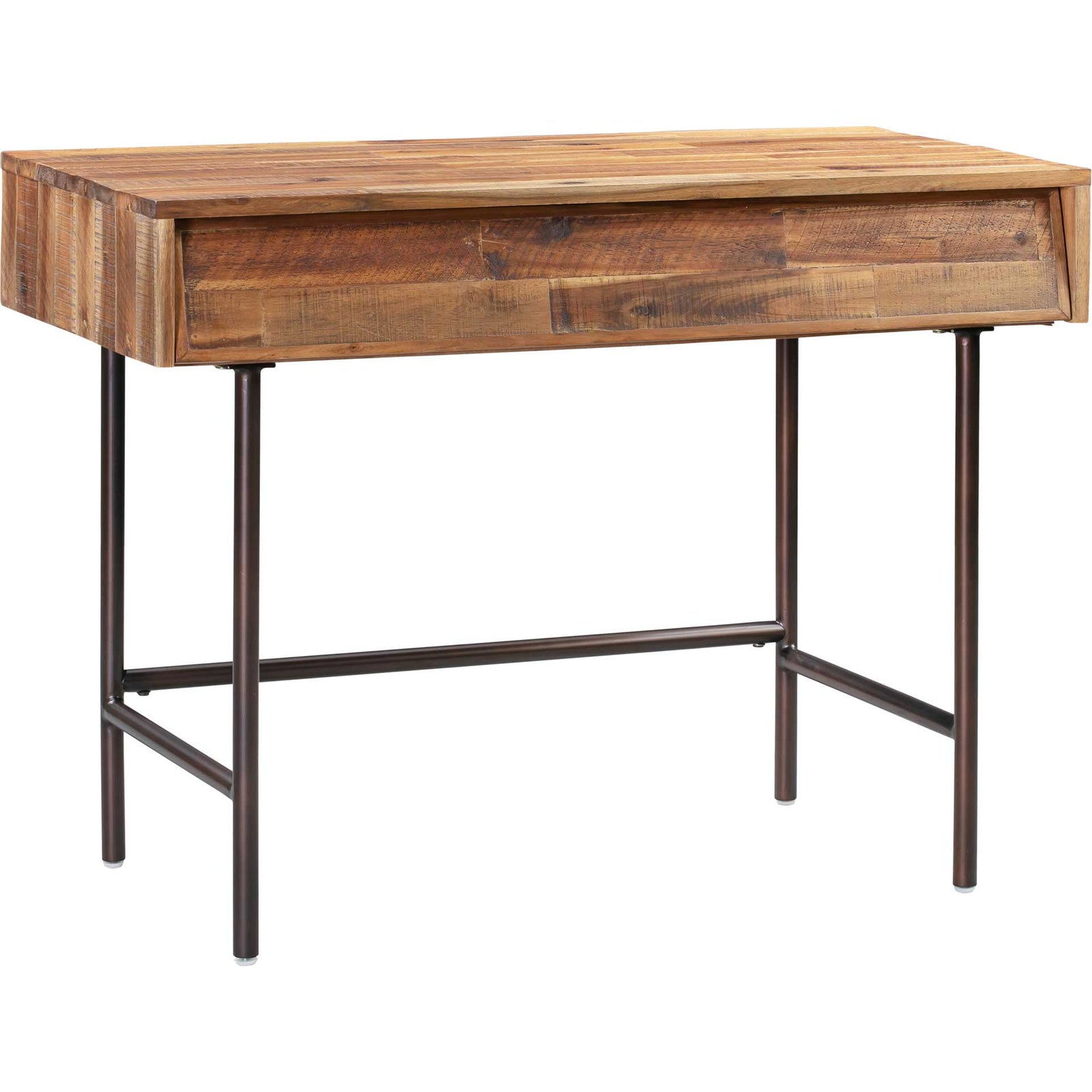 Boston Wooden Mini Desk Rustic/Dark Brown