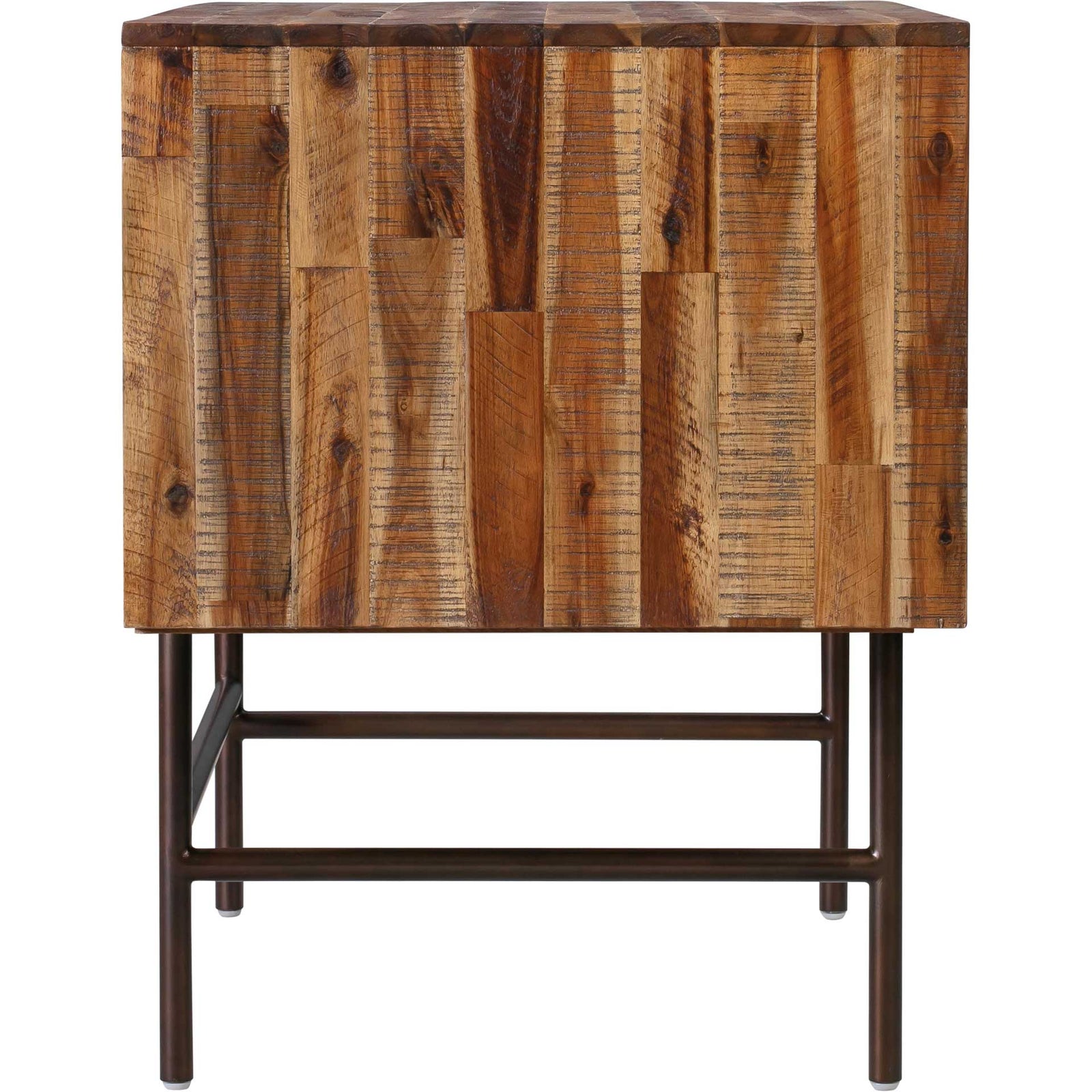 Boston Wooden Executive Desk Rustic/Dark Brown