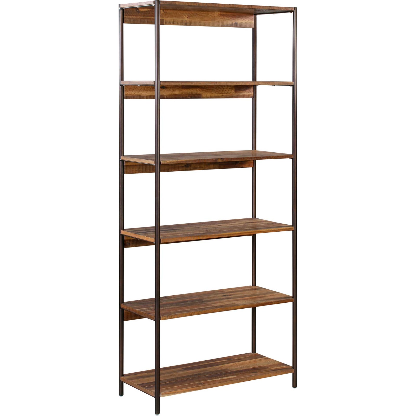 Boston Wooden Bookcase Rustic Acacia