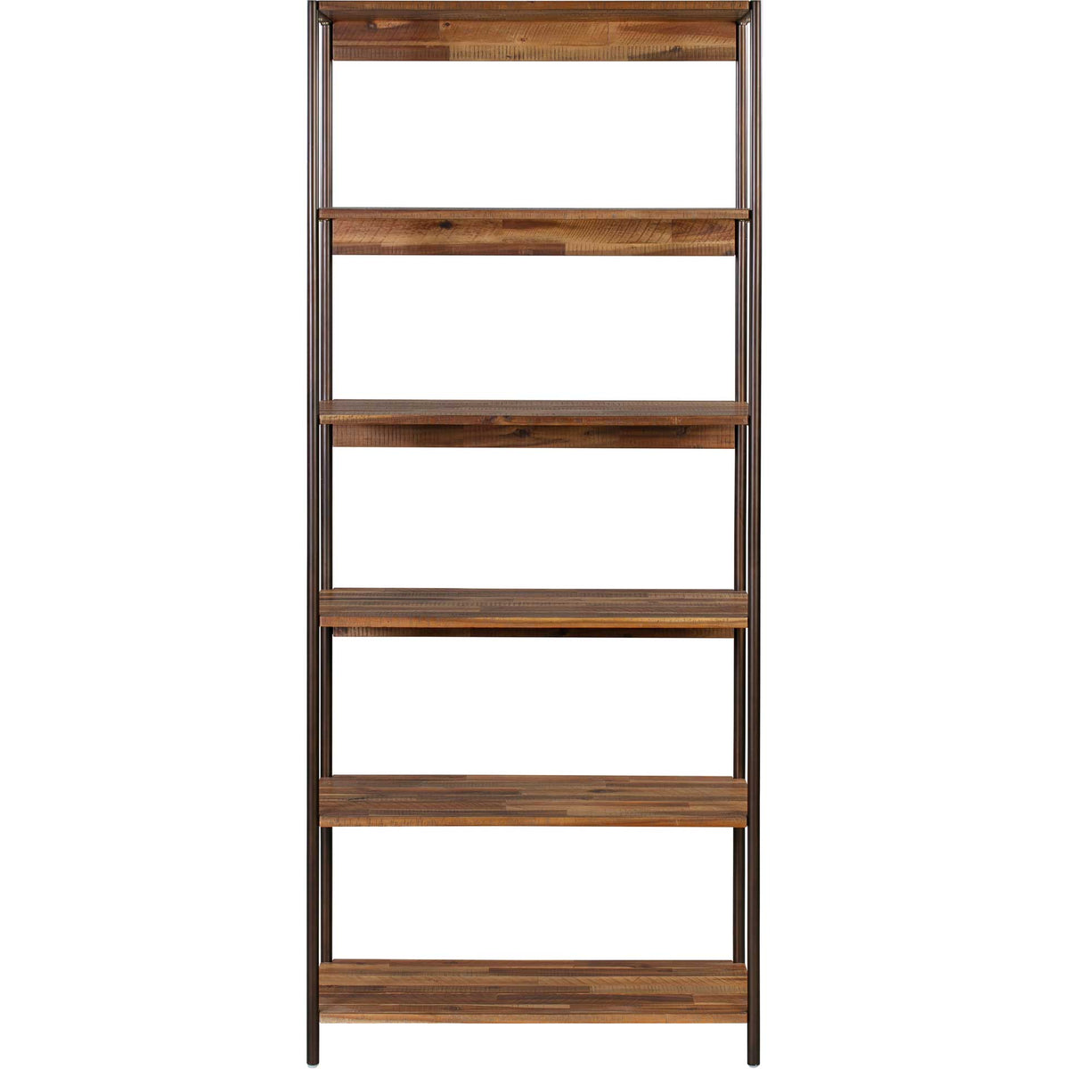 Boston Wooden Bookcase Rustic Acacia