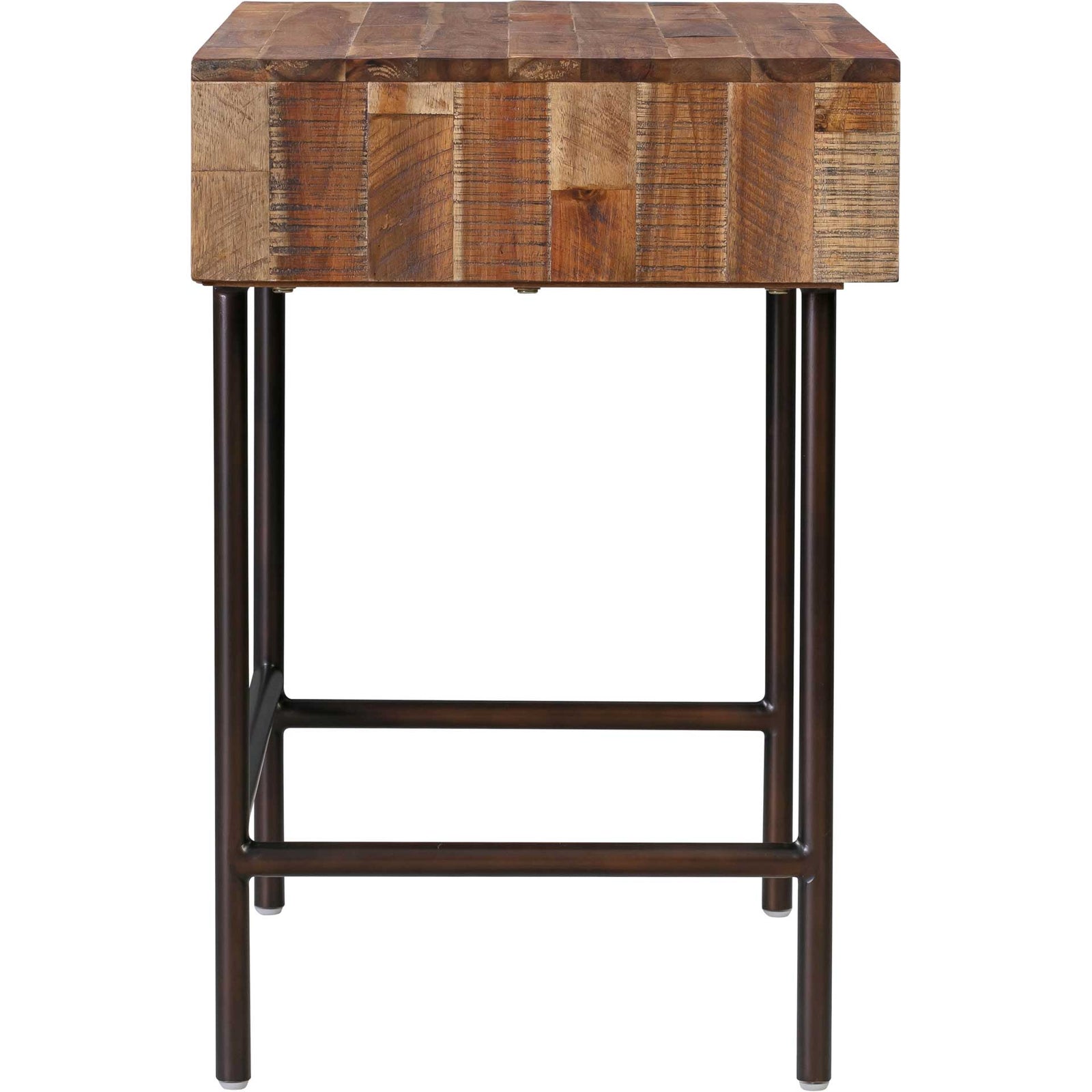 Boston Wooden Writing Desk Rustic/Dark Brown