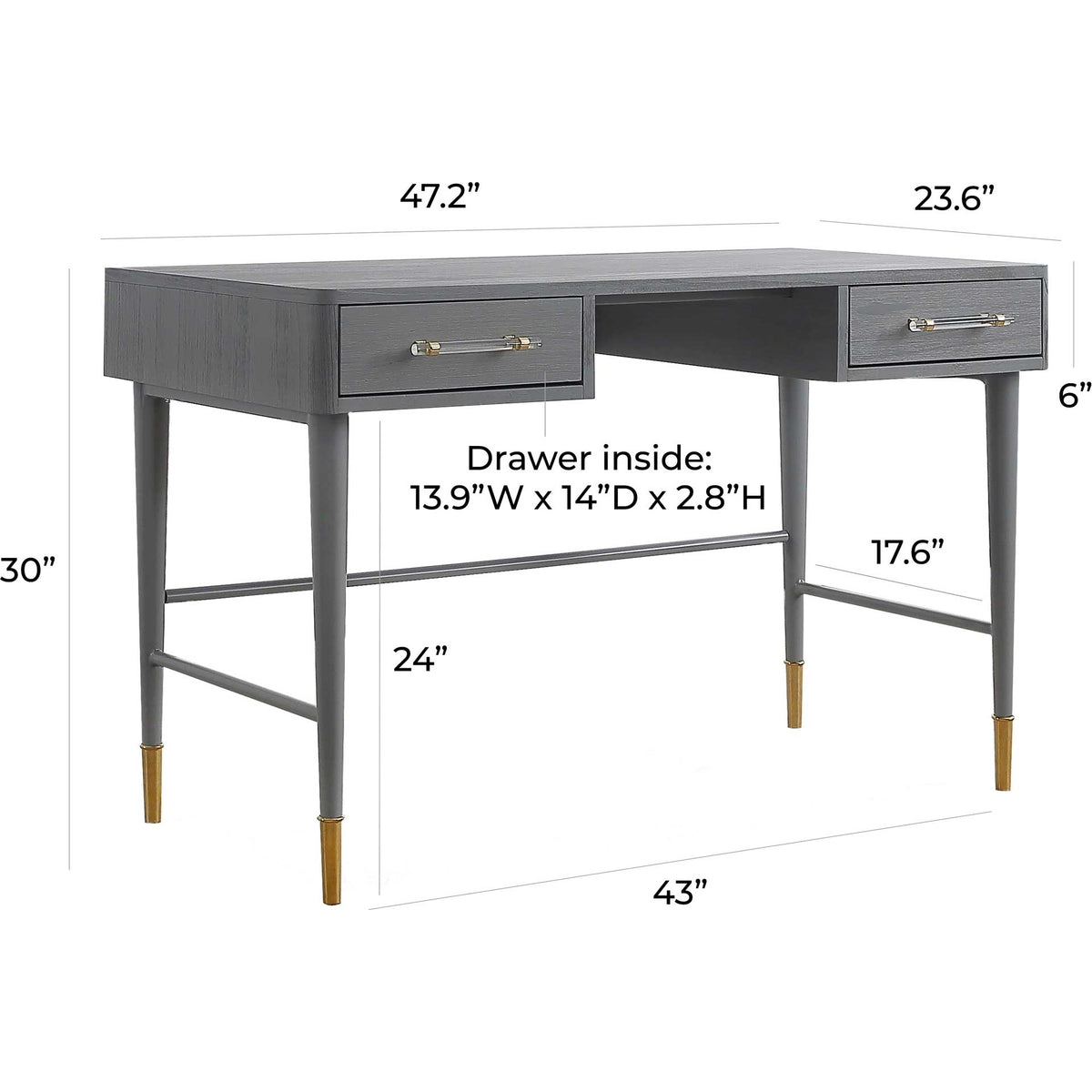 Tammy Desk Gray