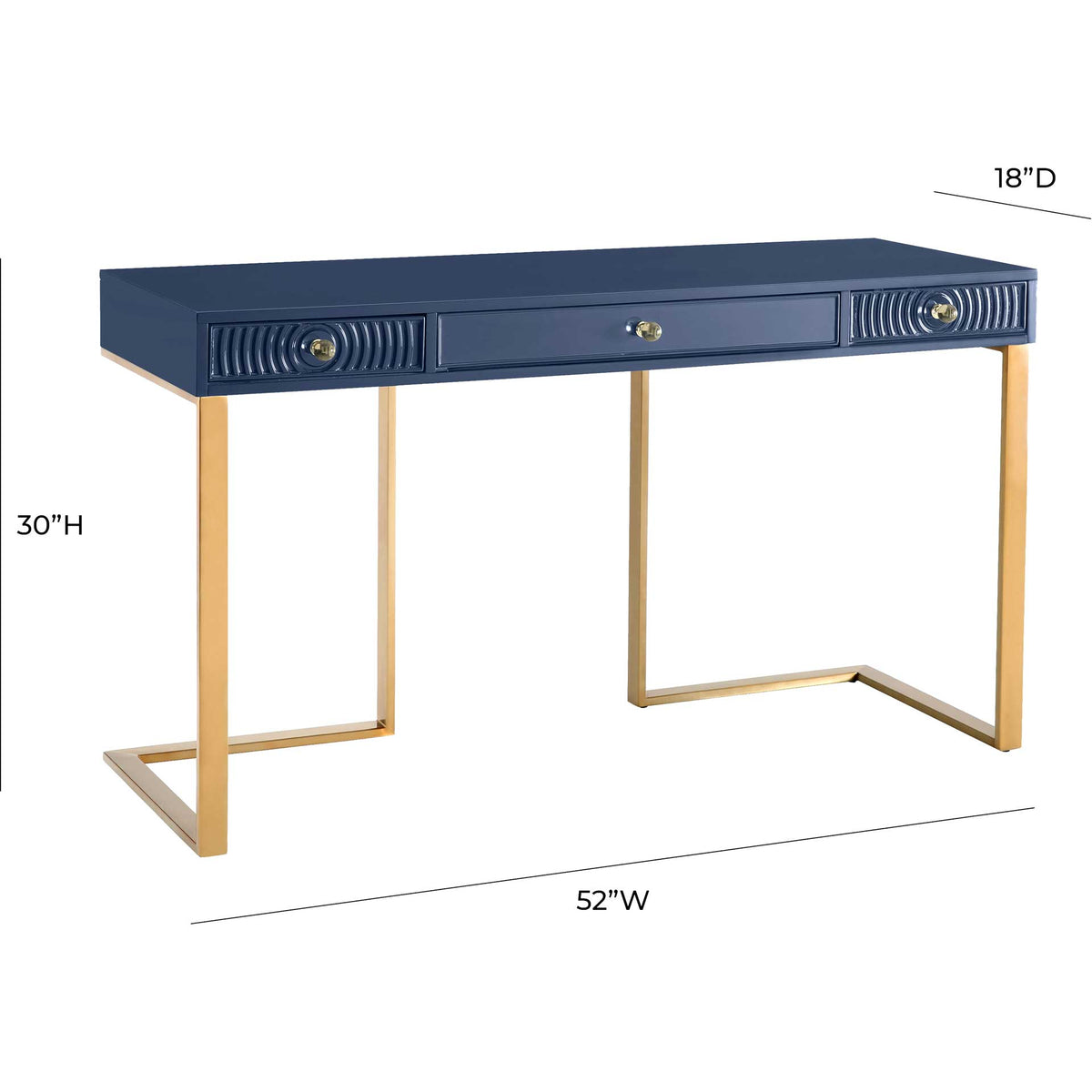 Jander Lacquer Desk Blue