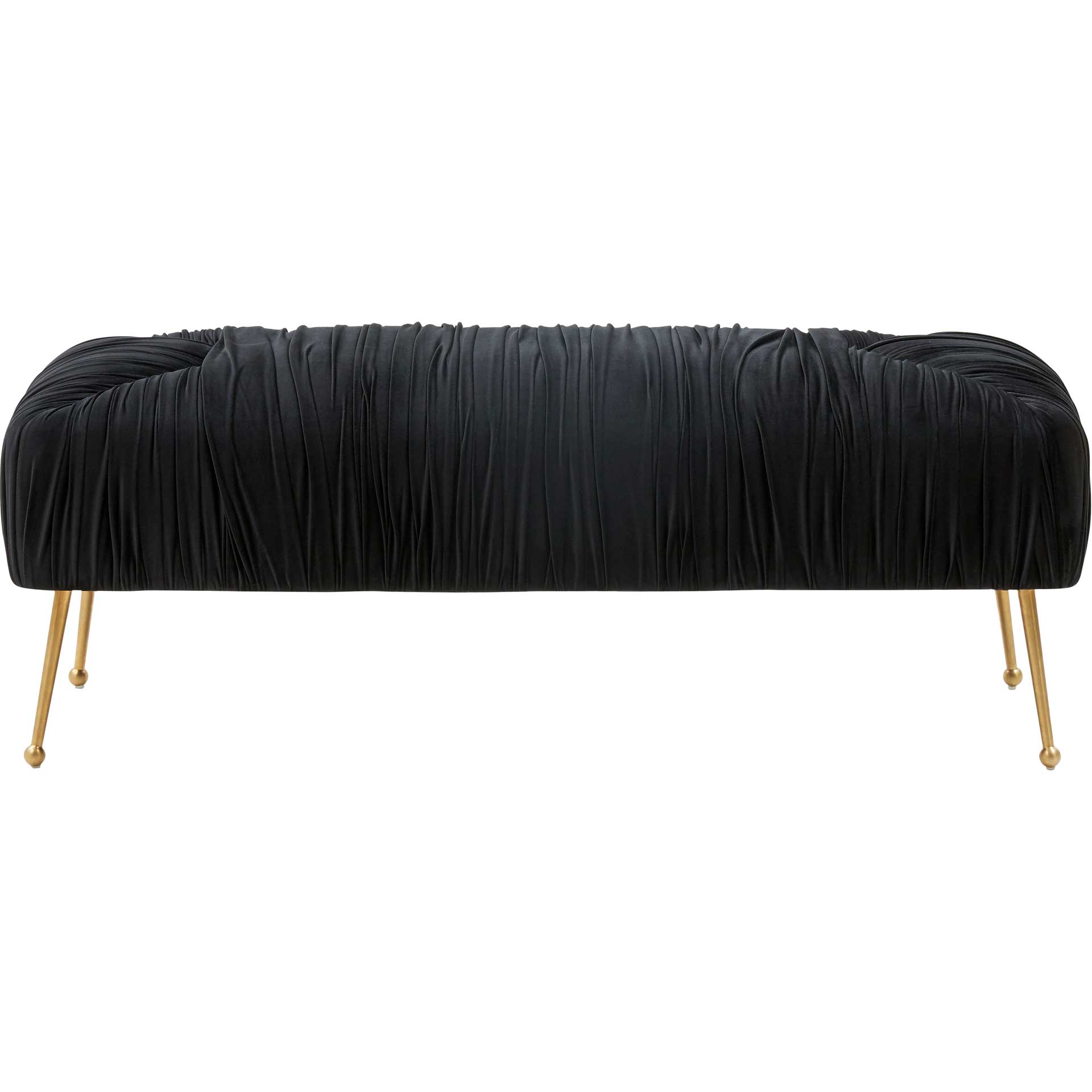 Jenesis Velvet Bench Black