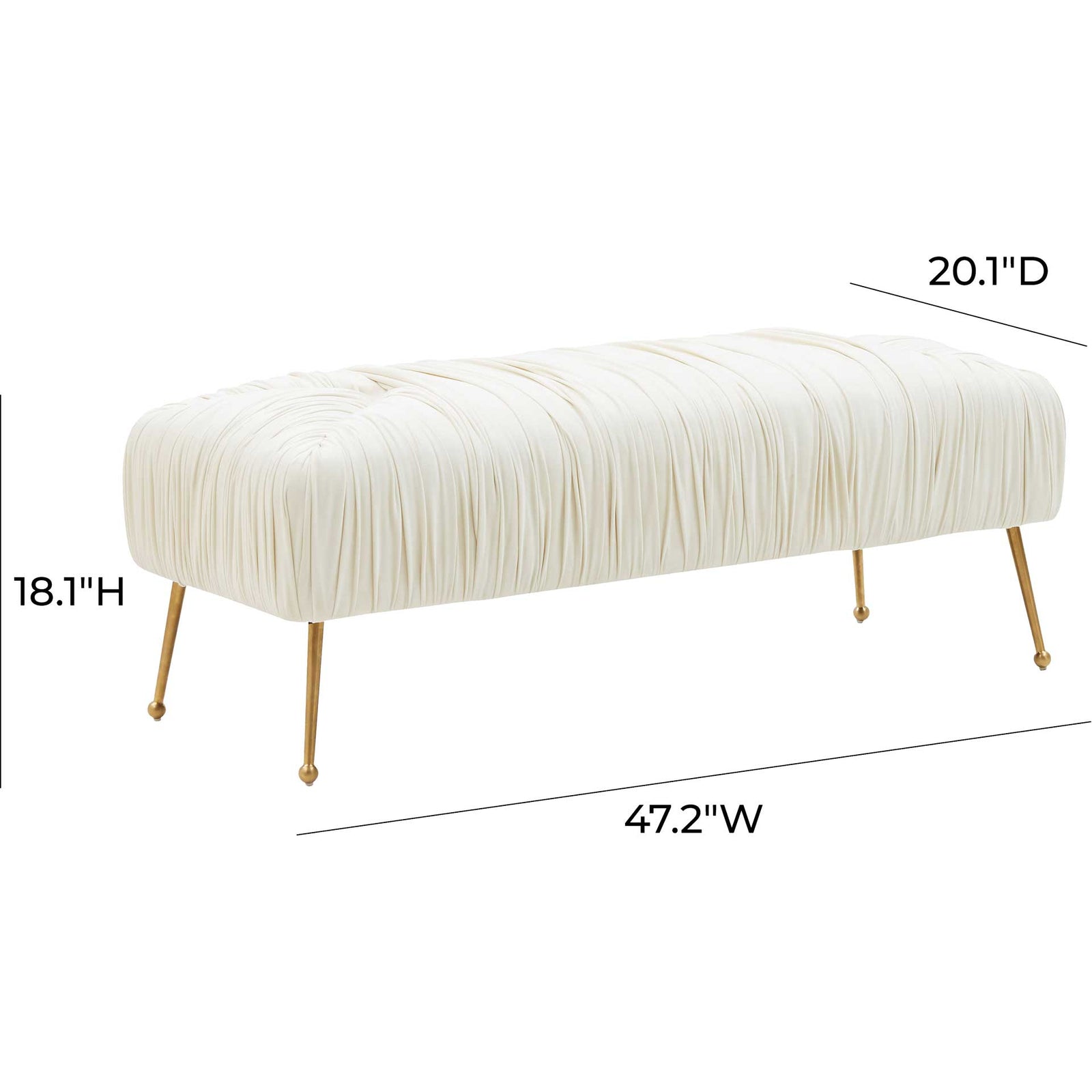 Jenesis Velvet Bench Cream