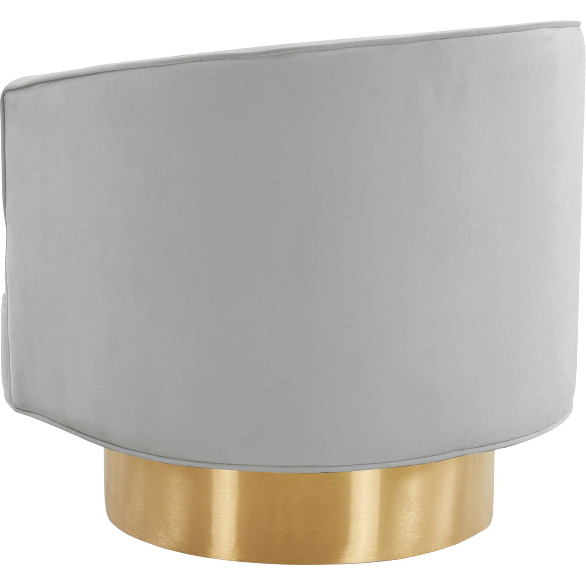 Steer Velvet Swivel Chair Gray