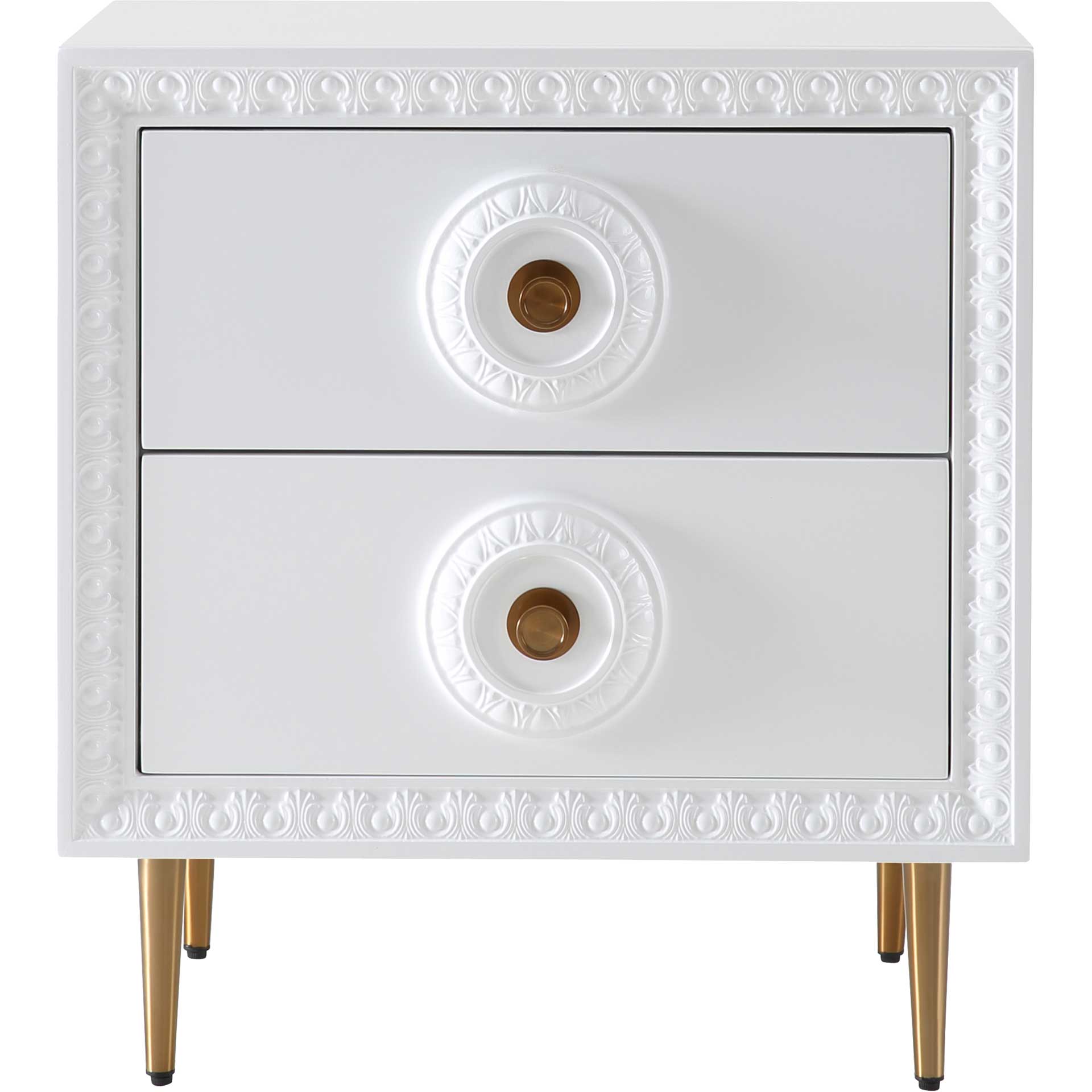 Bowie Lacquer Side Table White
