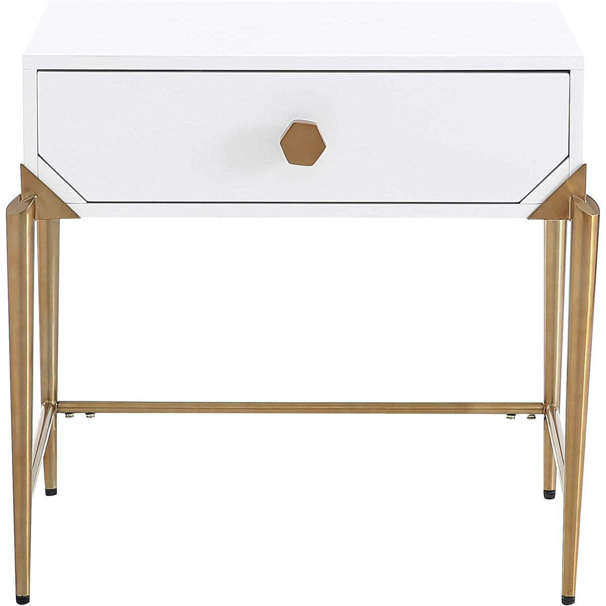 Bailey Lacquer Side Table White