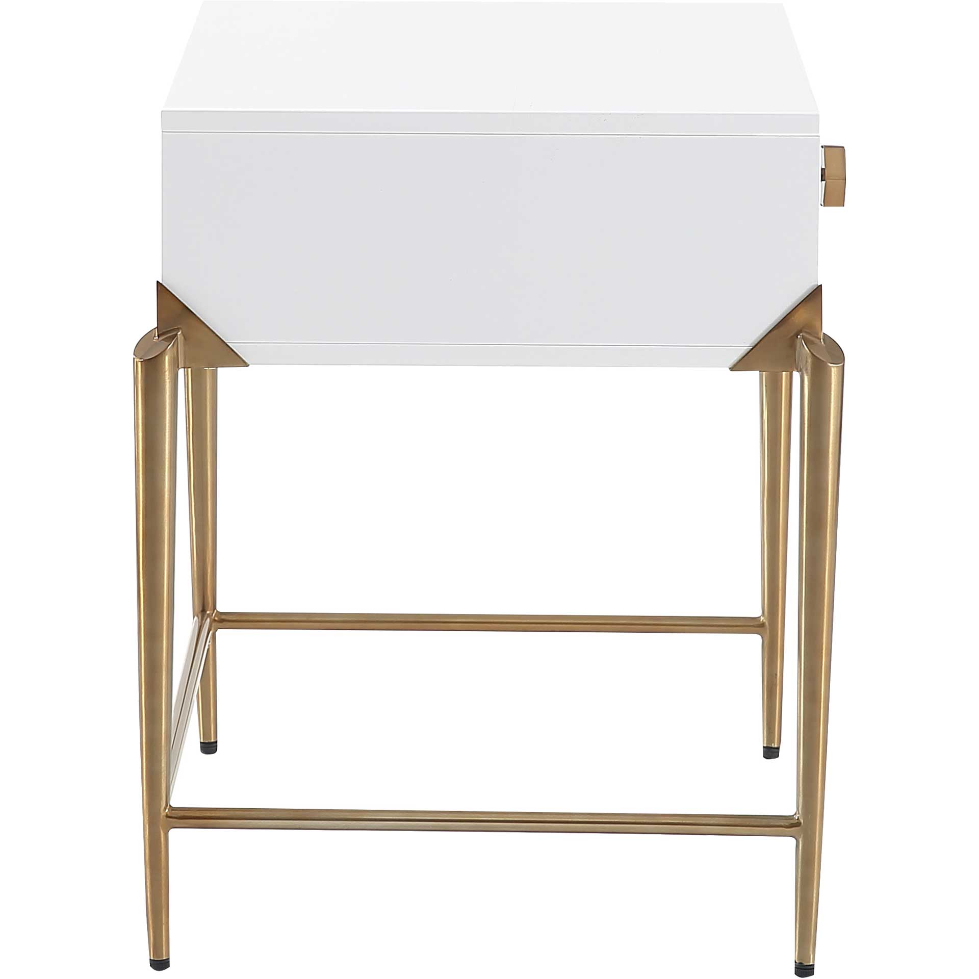 Bailey Lacquer Side Table White