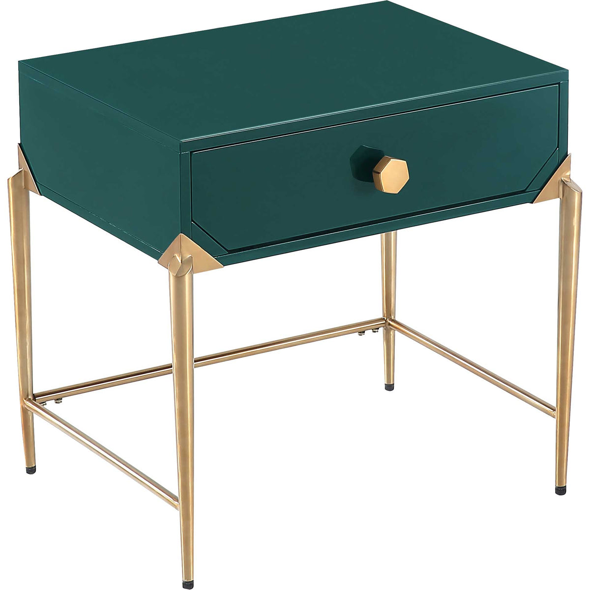 Bailey Lacquer Side Table Green