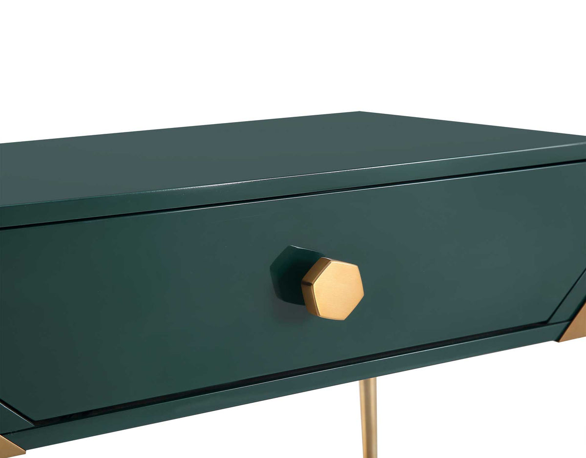 Bailey Lacquer Side Table Green