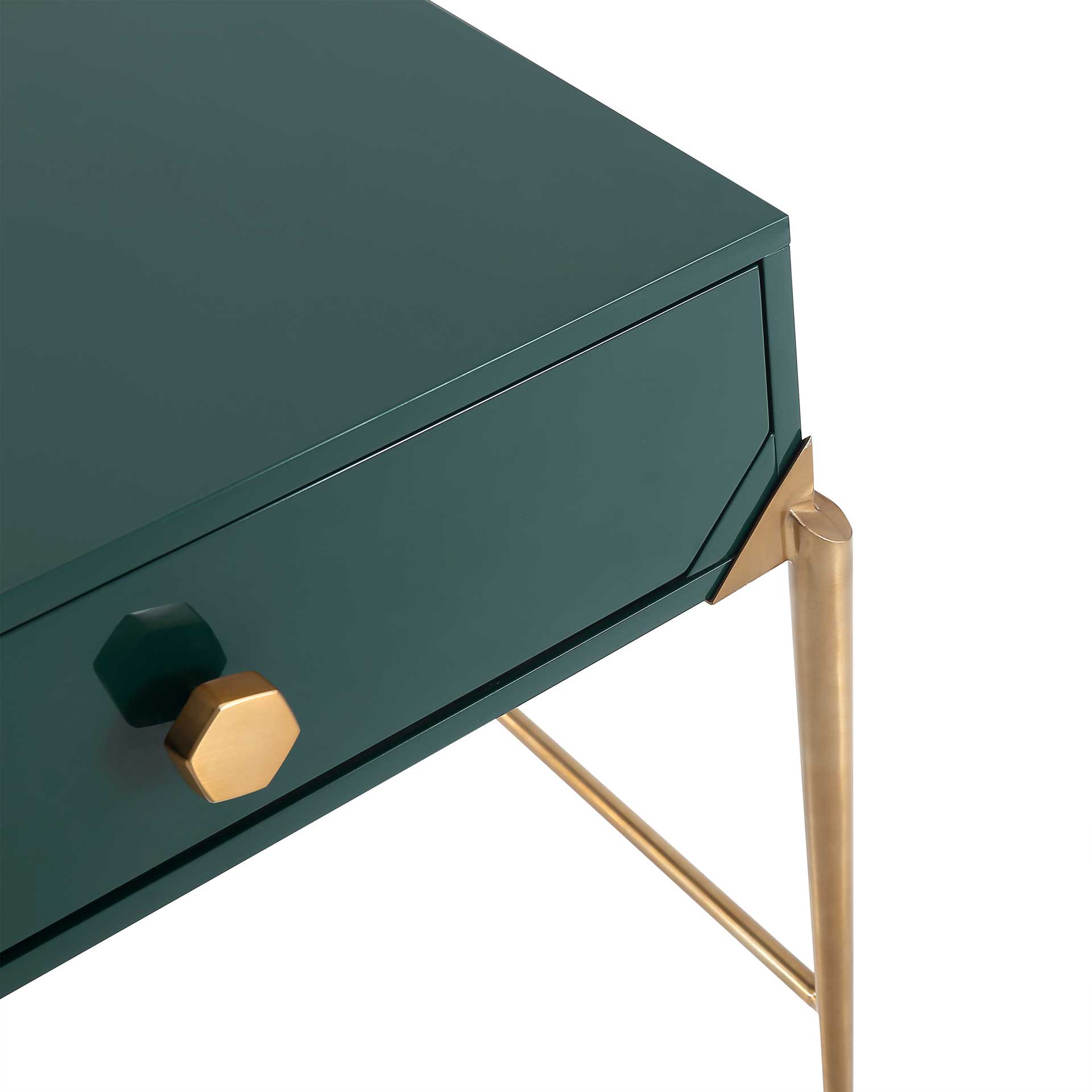 Bailey Lacquer Side Table Green
