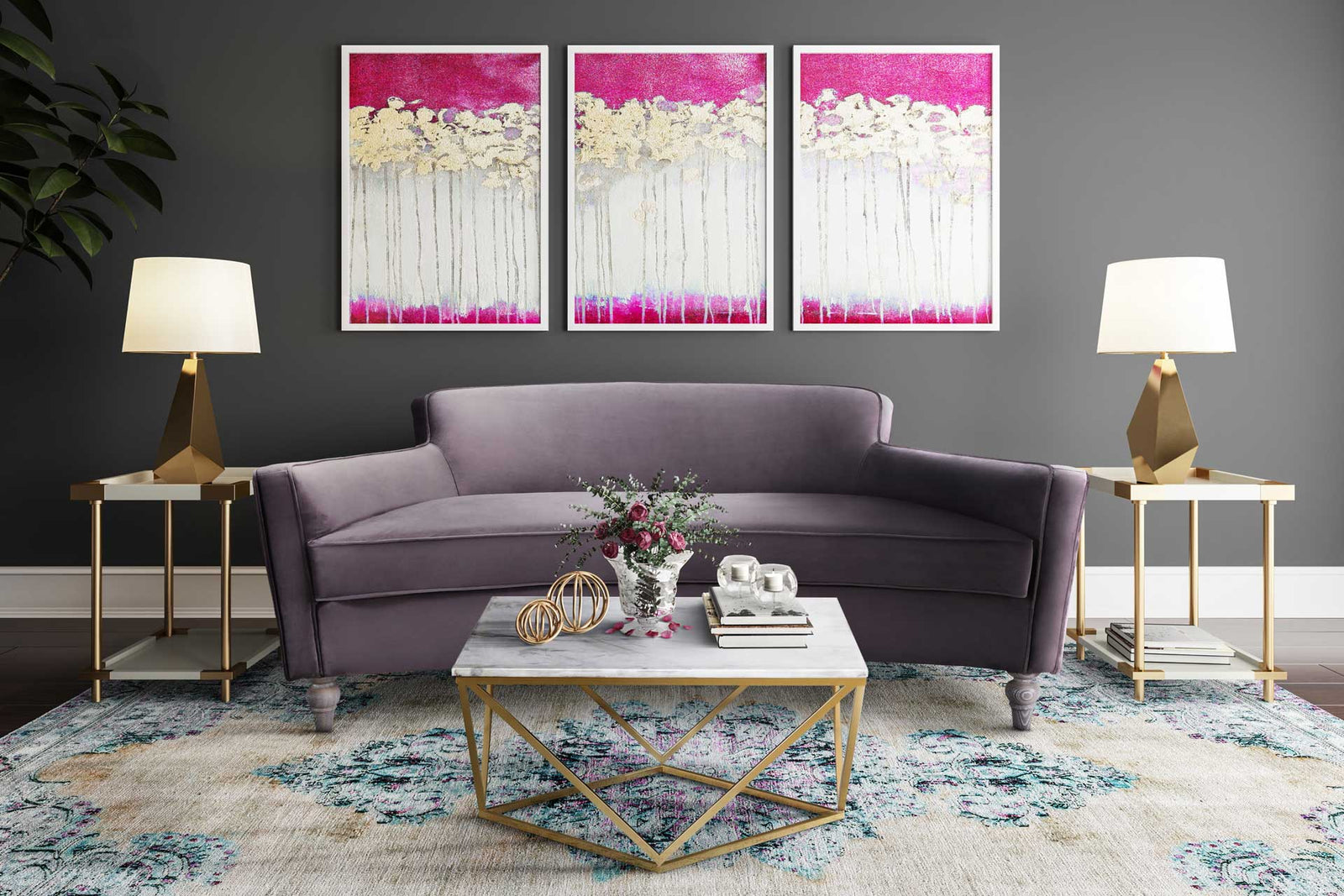 Leo Marble Cocktail Table White