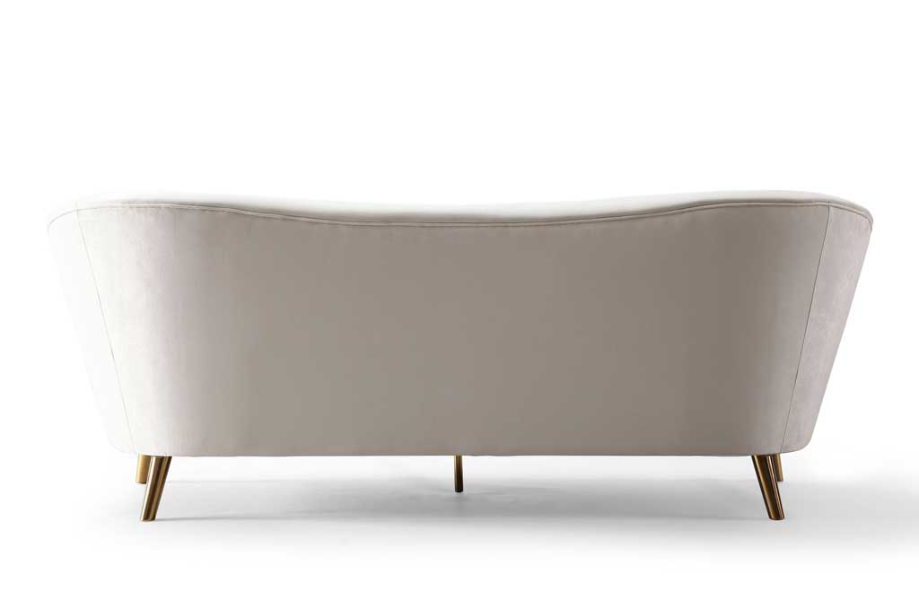 Cheston Velvet Sofa Cream